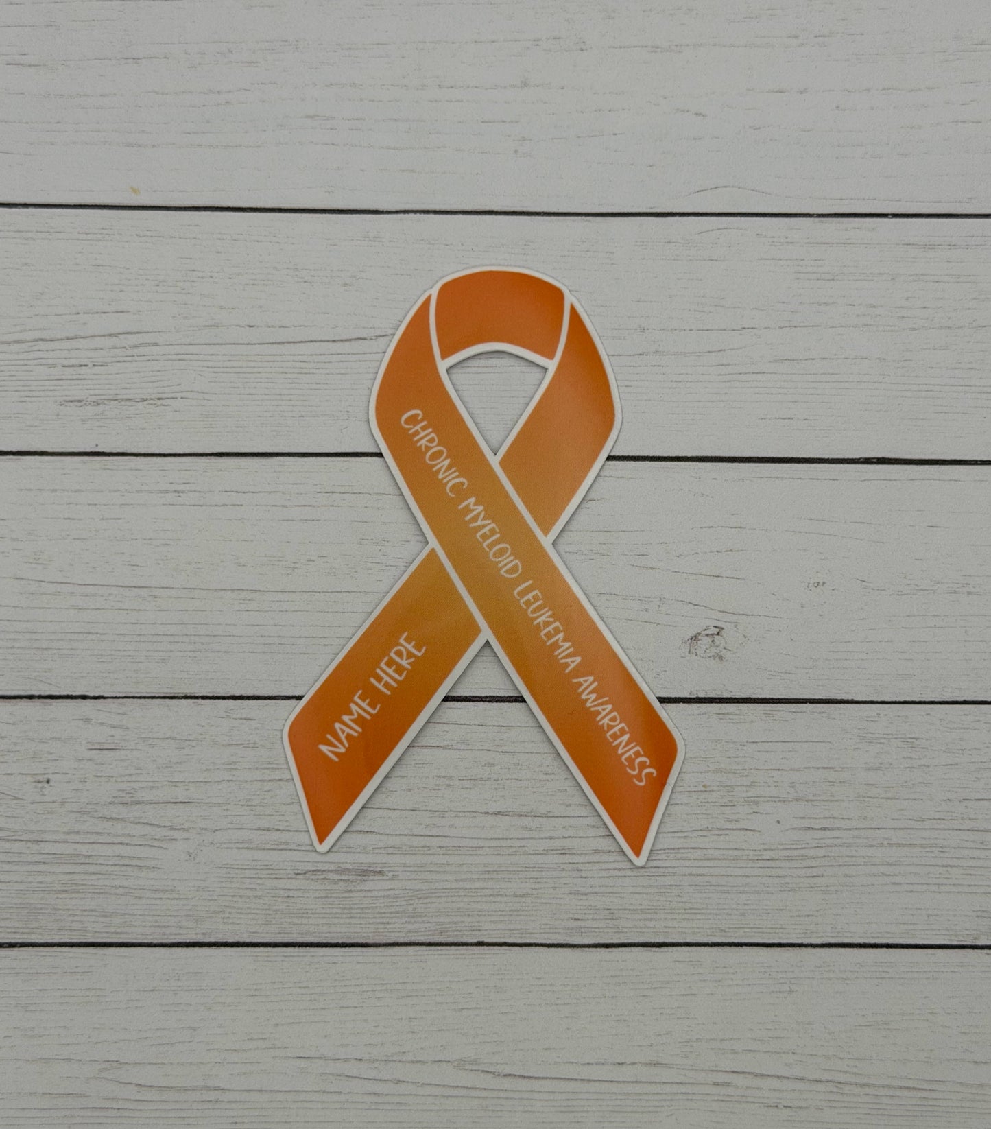 Chronic Myeloid Leukemia Awareness Custom Ribbon Sticker