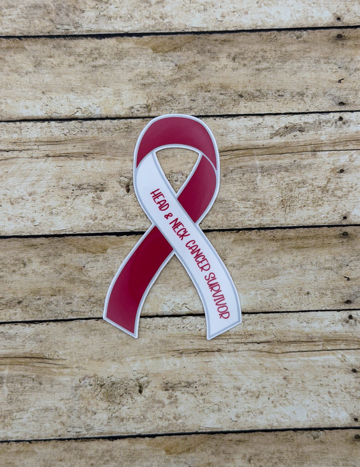 Head & Neck Cancer Survivor Ribbon Sticker