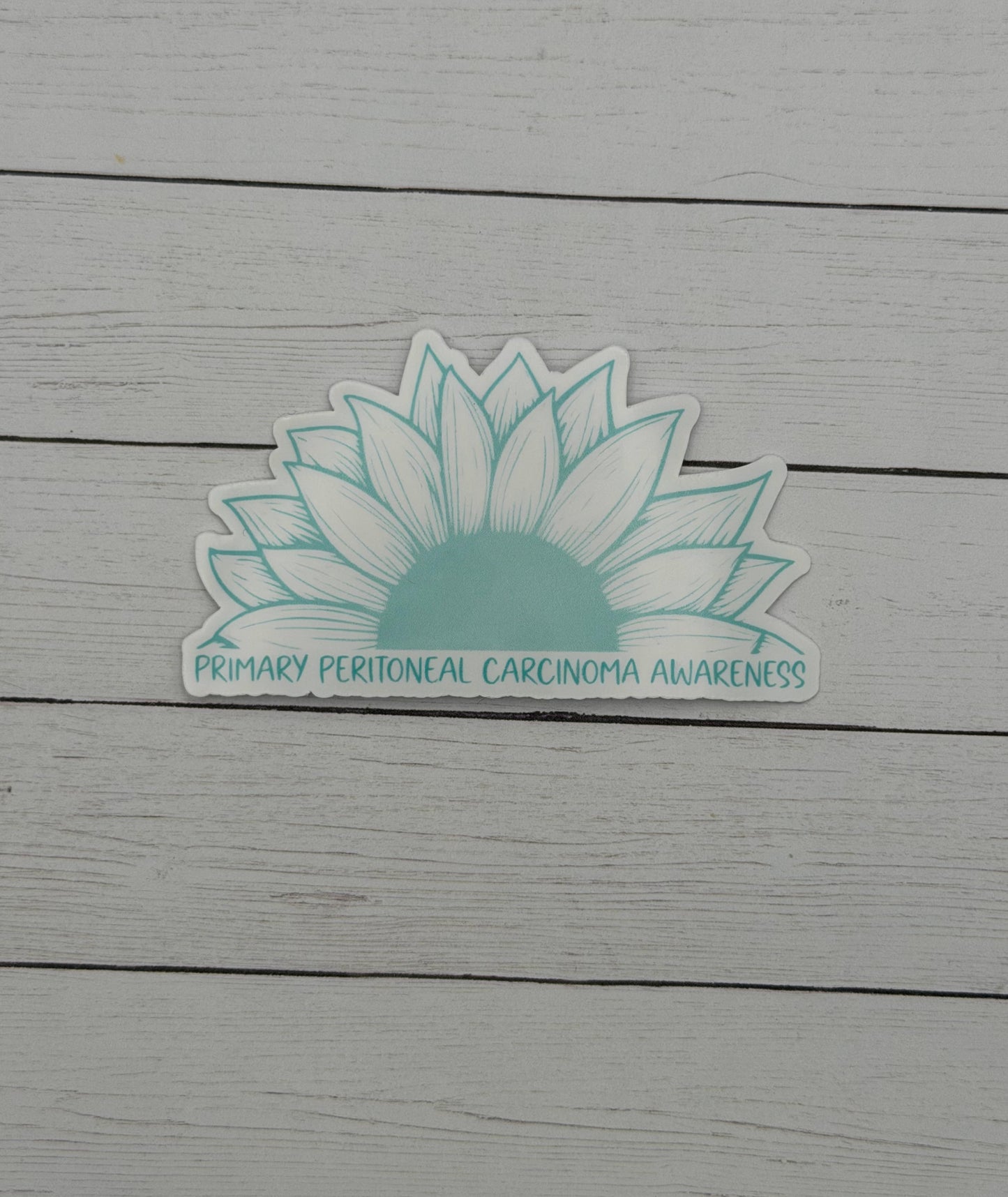 Primary Peritoneal Carcinoma Awareness Sunflower Sticker