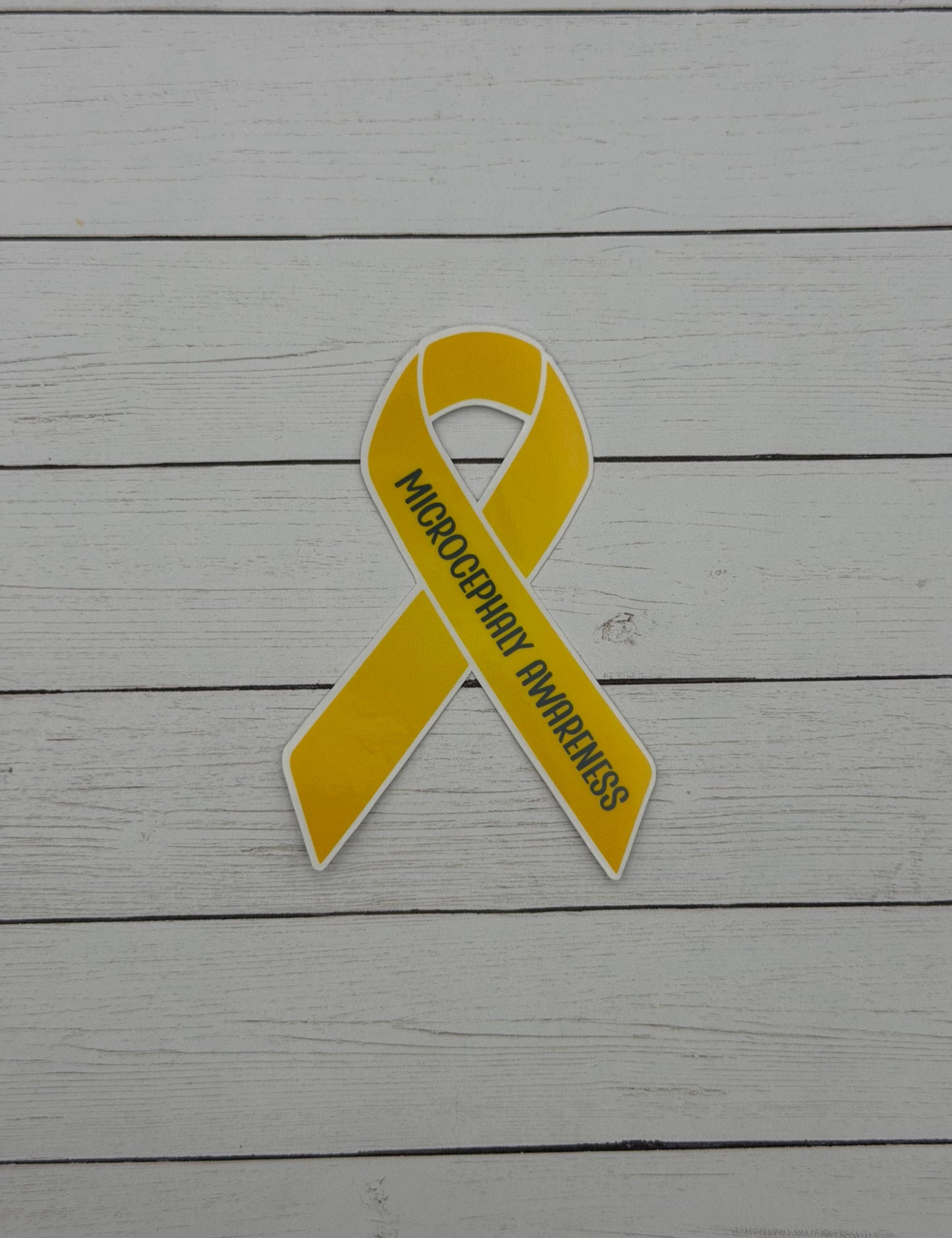 Microcephaly Awareness Ribbon Sticker or Magnet