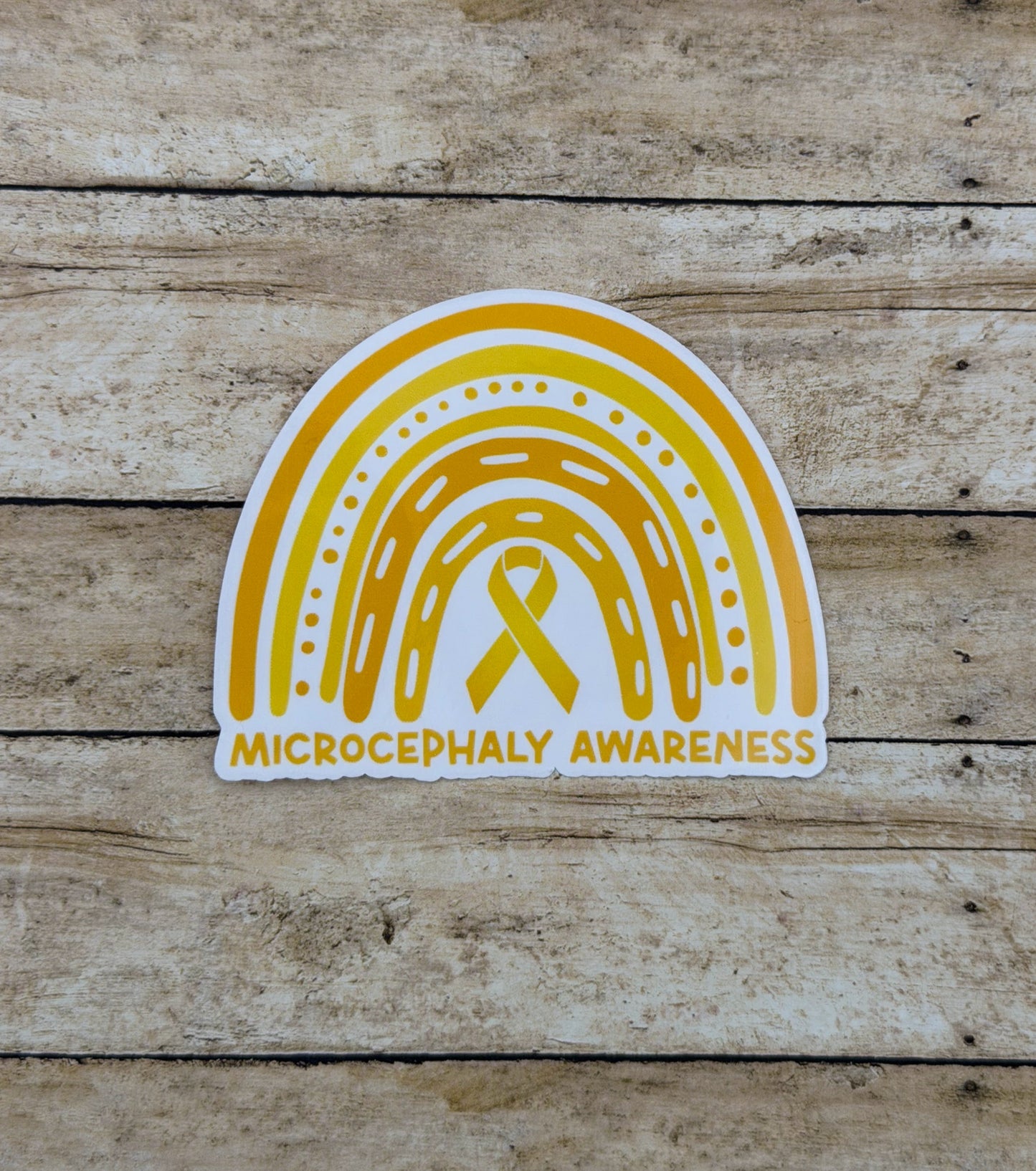 Microcephaly Awareness Rainbow Sticker or Magnet
