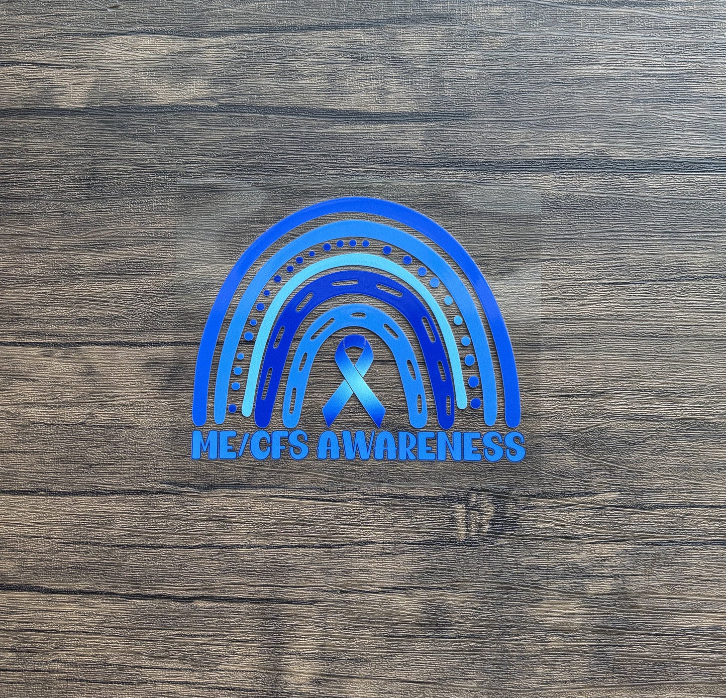 ME/CFS Awareness Rainbow Car Decal