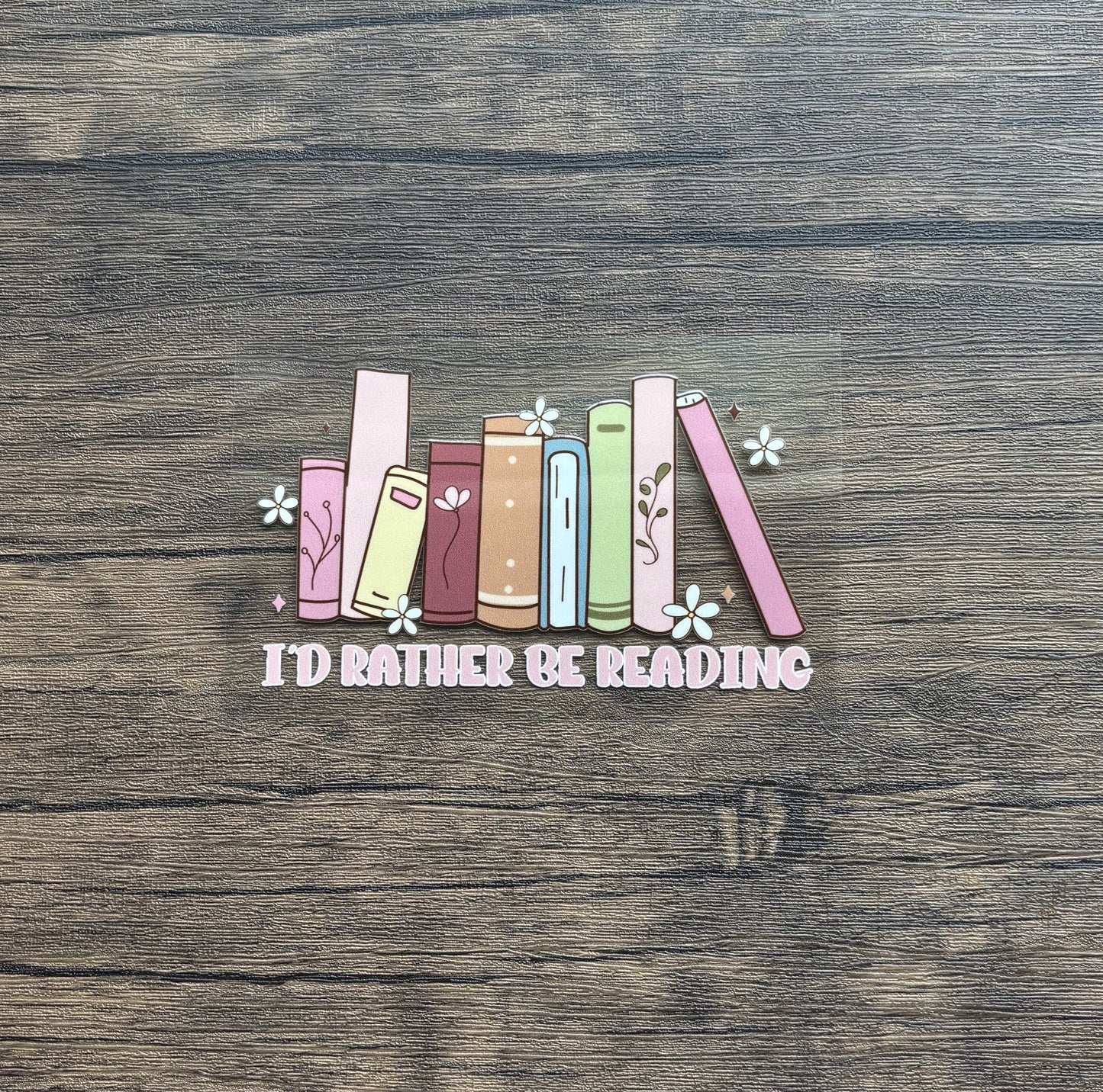 I'd Rather Be Reading Car Decal