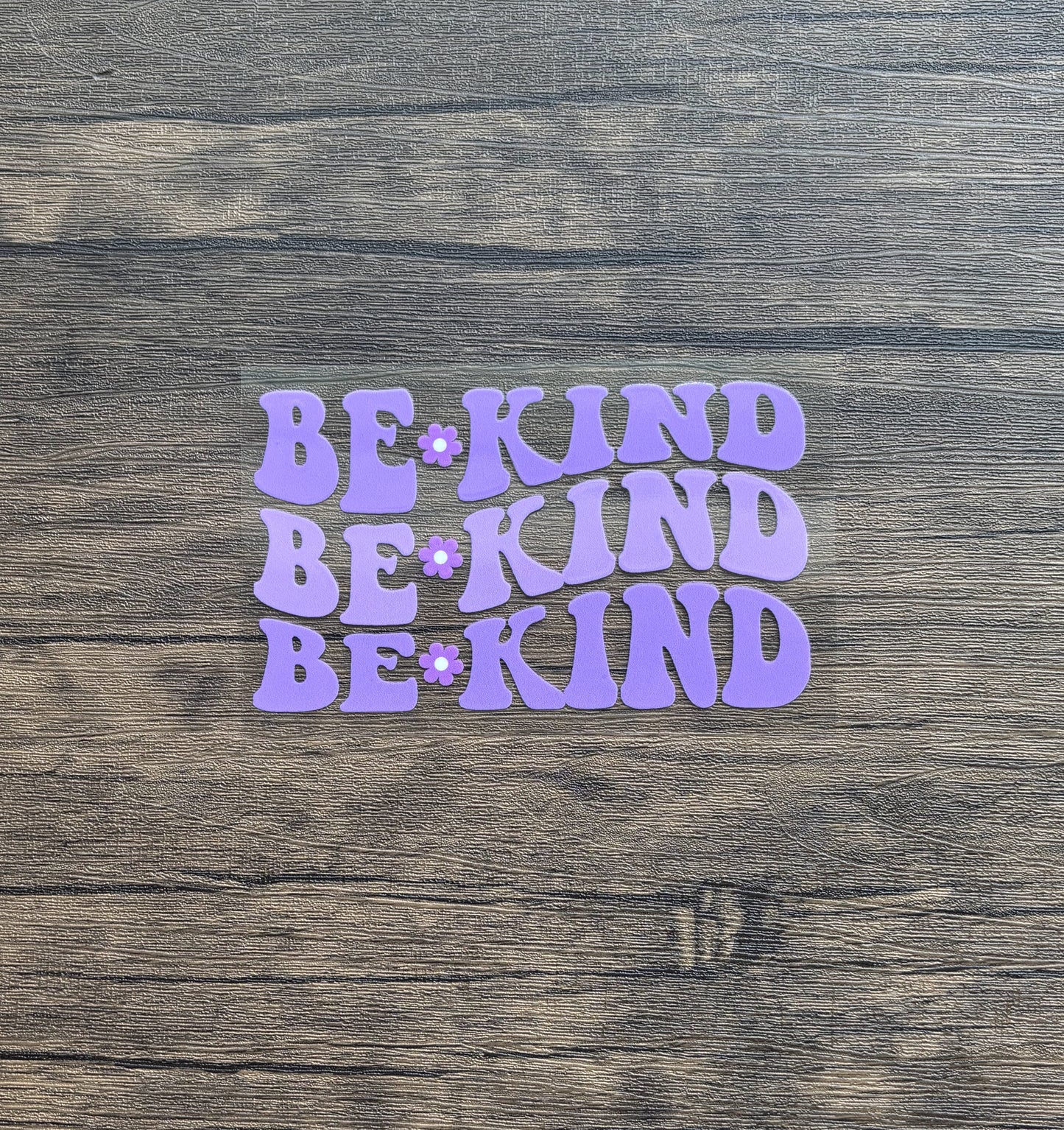 Be Kind Purple Retro Car Decal