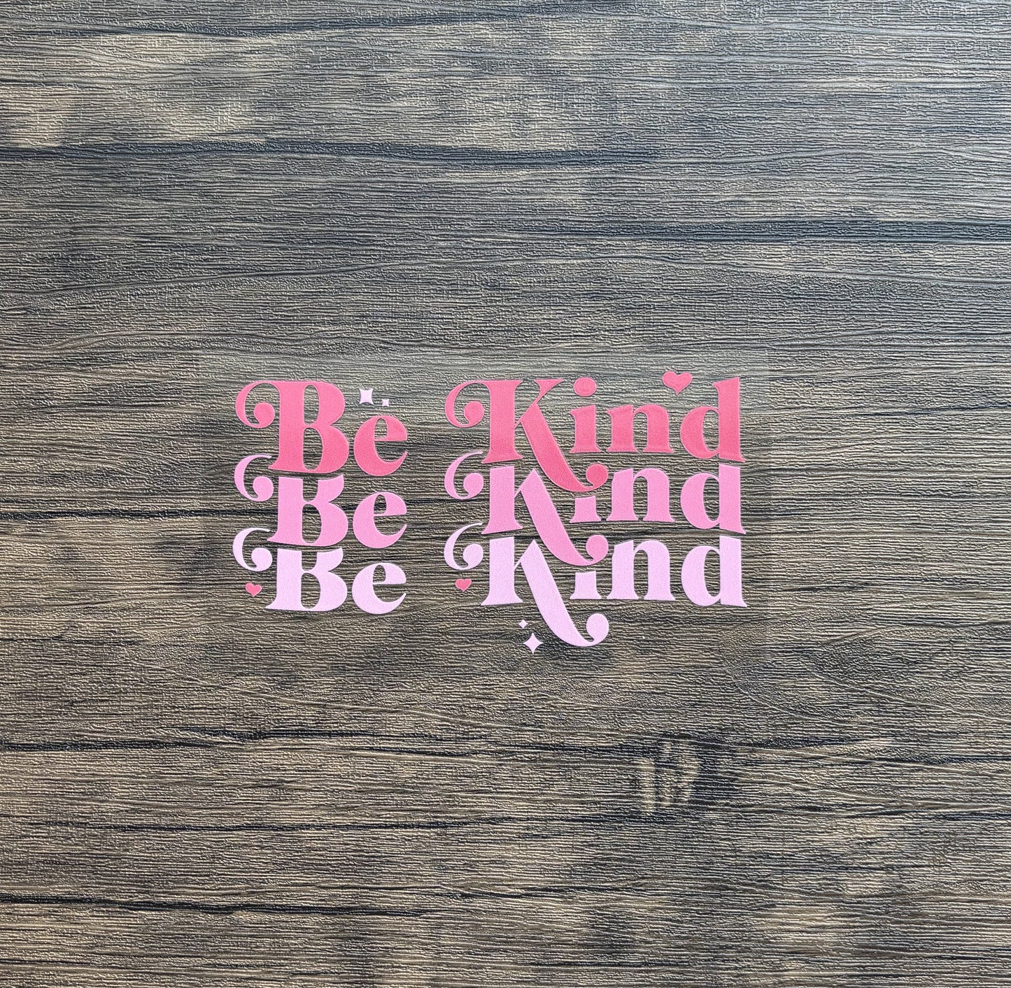 Be Kind Pinkish Car Decal