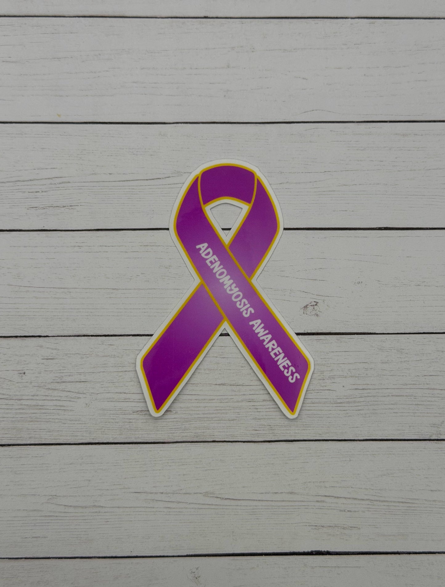 Adenomyosis Awareness Ribbon Sticker or Magnet