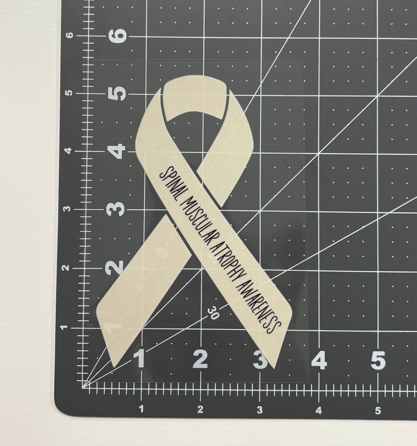 Spinal Muscular Atrophy Awareness Ribbon Car Decal