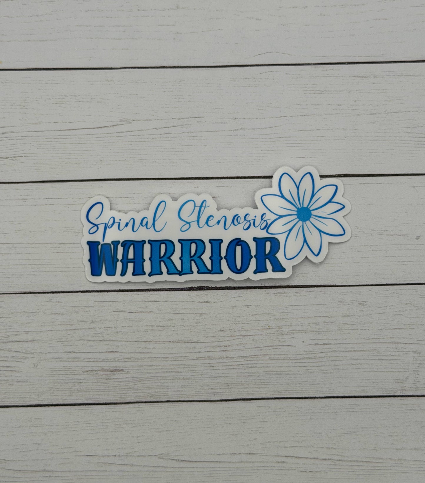Spinal Stenosis Warrior Flower Sticker
