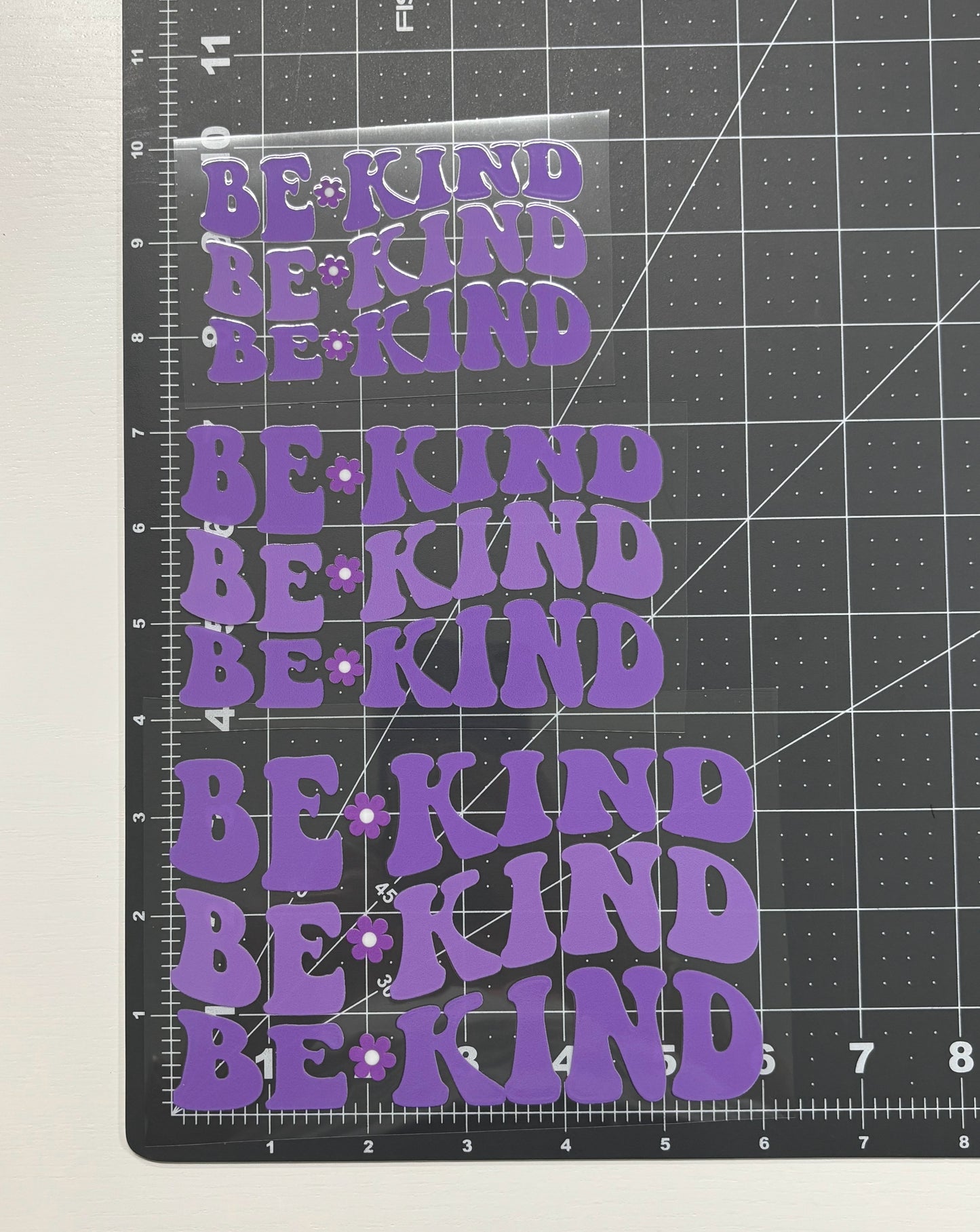 Be Kind Purple Retro Car Decal
