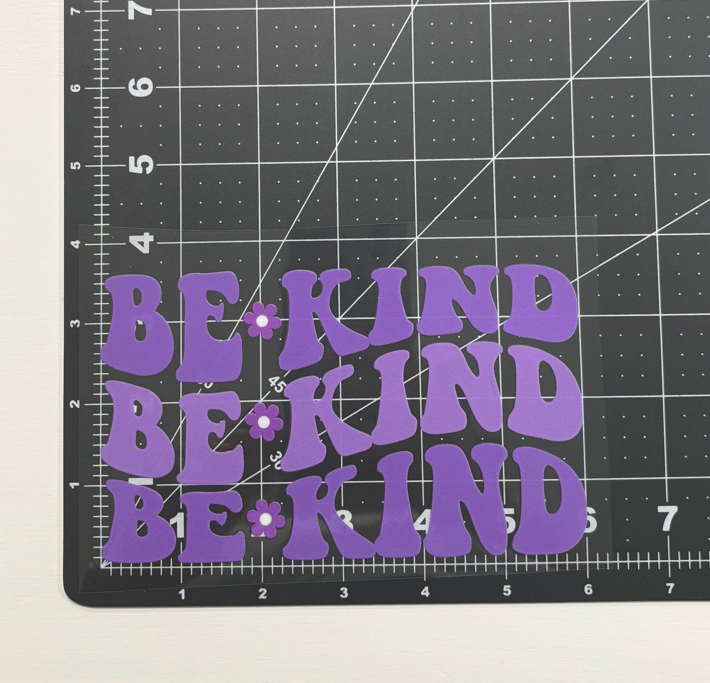 Be Kind Purple Retro Car Decal