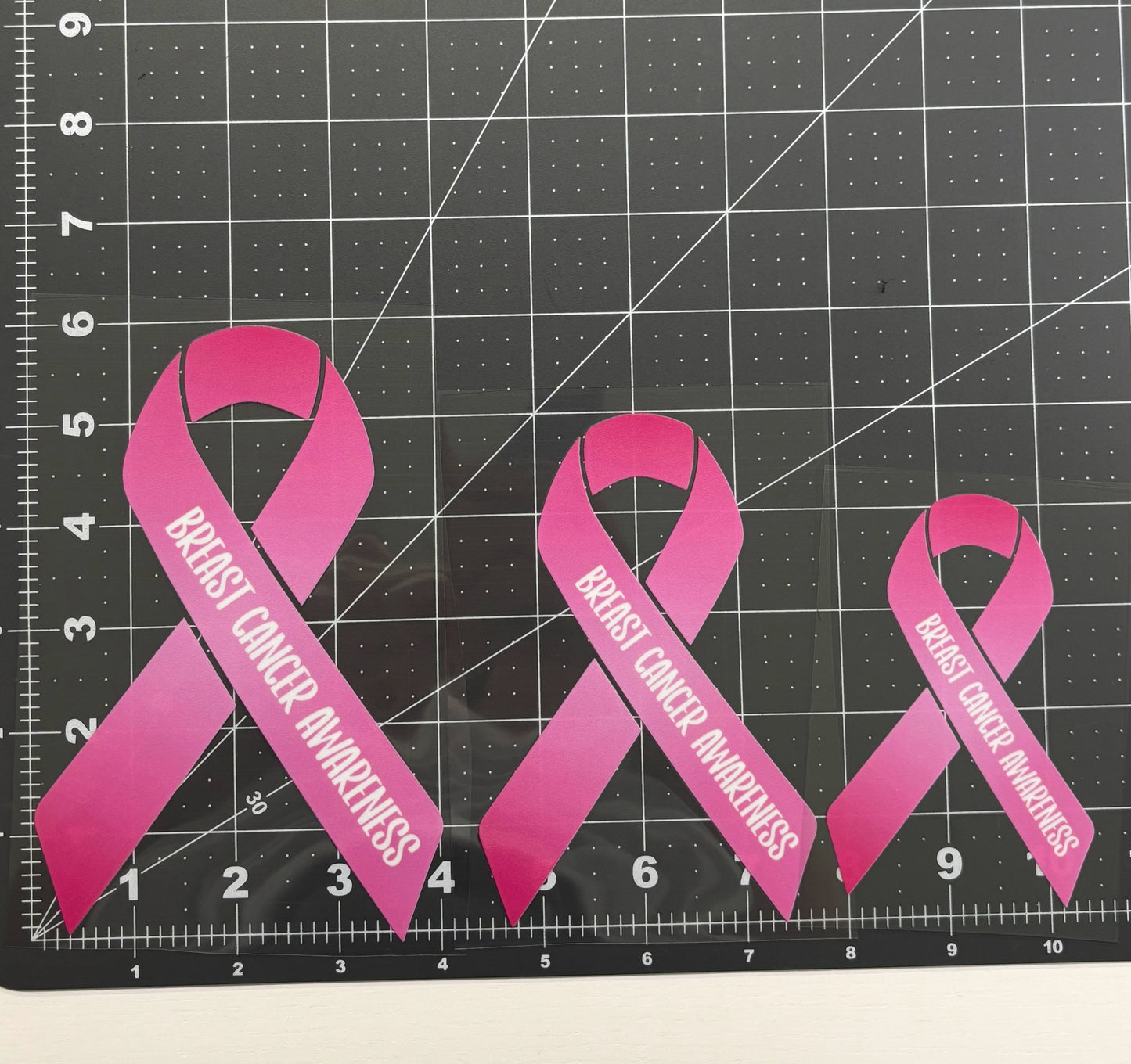 Breast Cancer Awareness Ribbon Car Decal