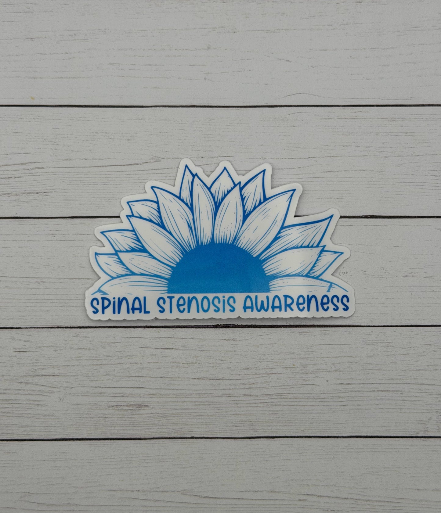 Spinal Stenosis Awareness Sunflower Sticker