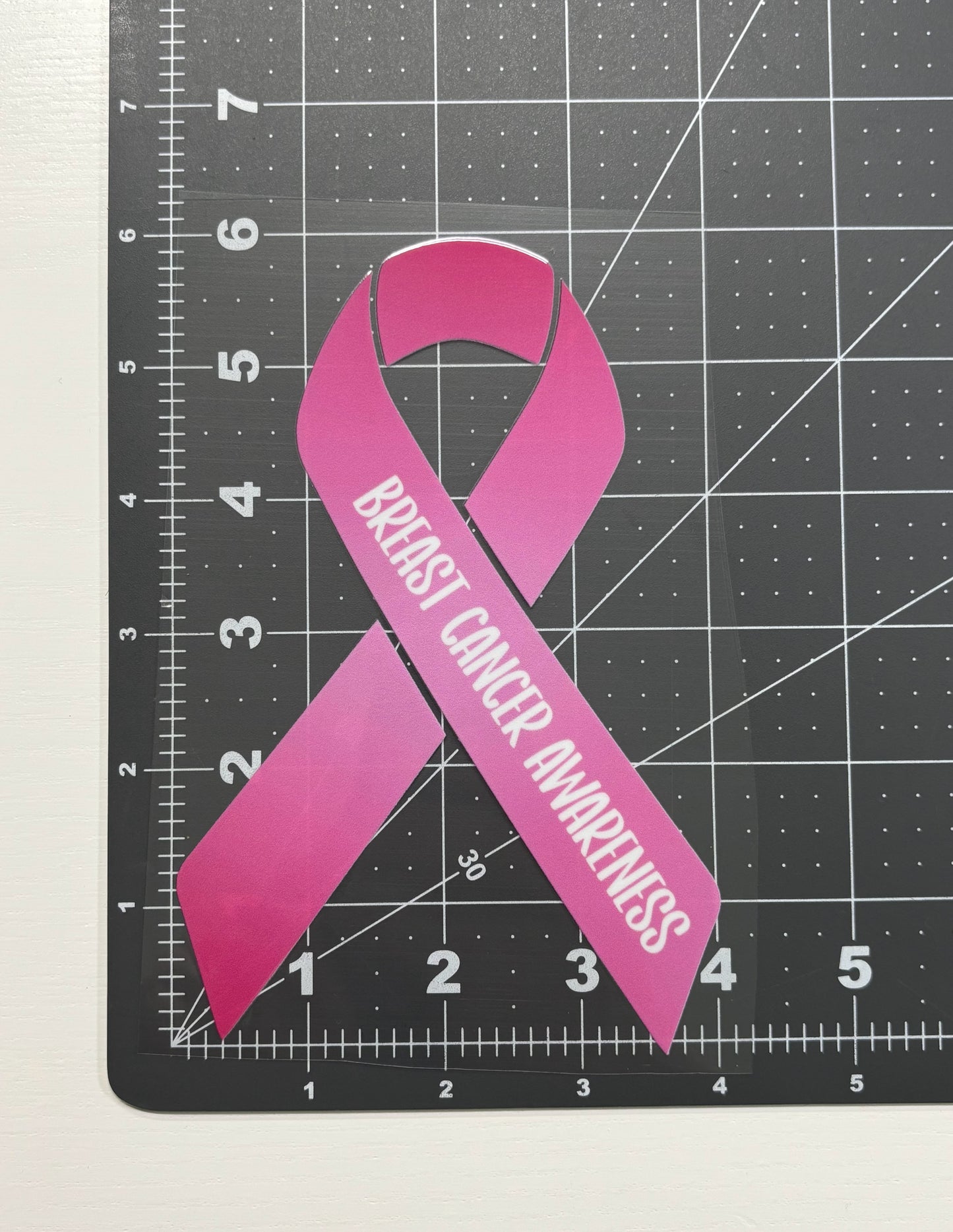 Breast Cancer Awareness Ribbon Car Decal