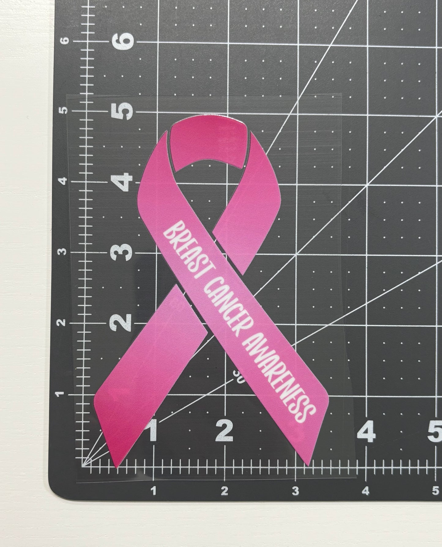 Breast Cancer Awareness Ribbon Car Decal