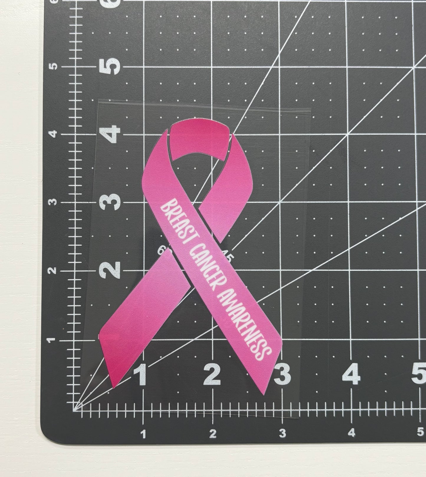 Breast Cancer Awareness Ribbon Car Decal