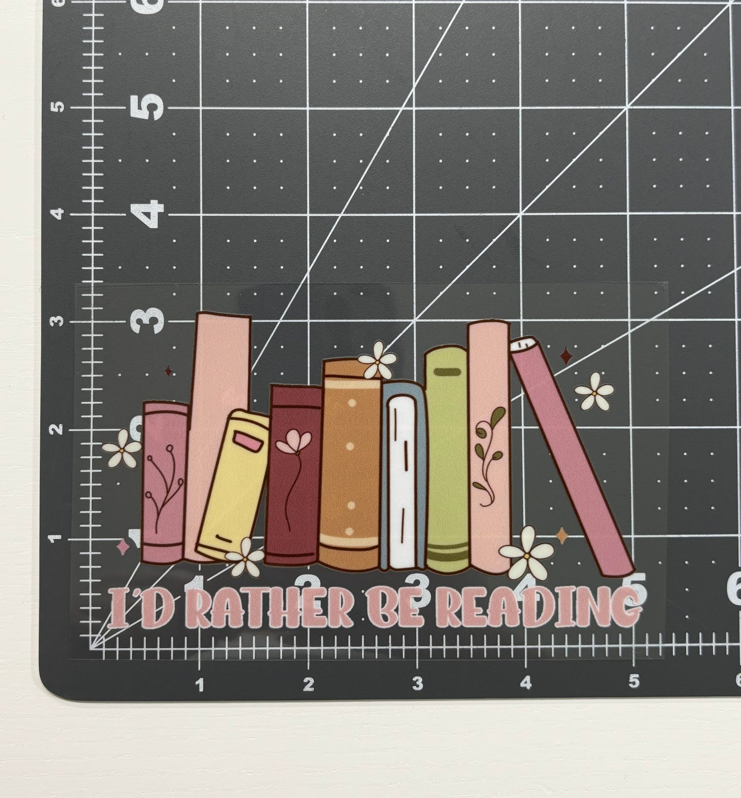 I'd Rather Be Reading Car Decal