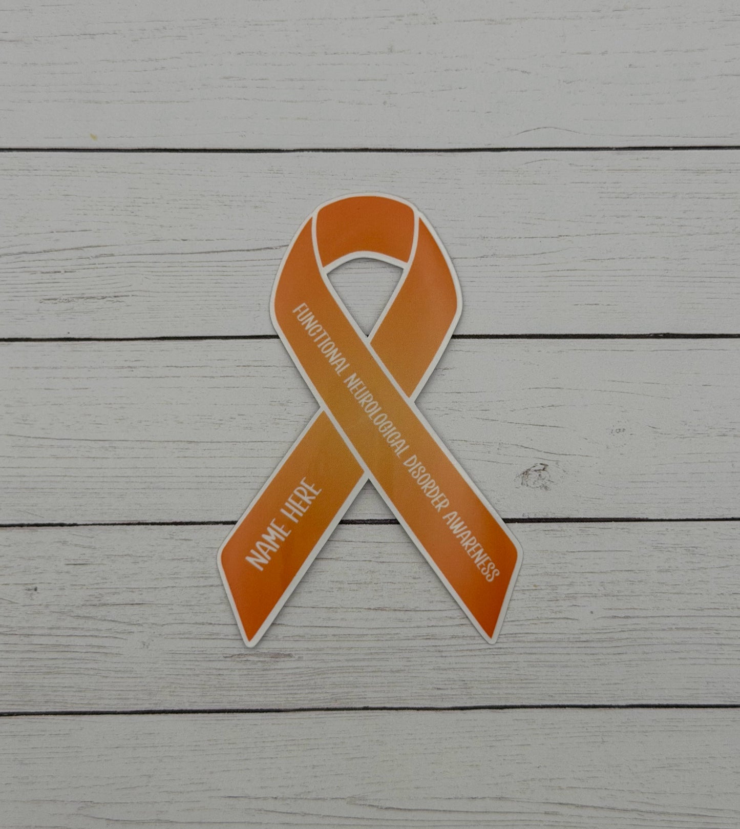 Functional Neurological Disorder Awareness Custom Ribbon Sticker