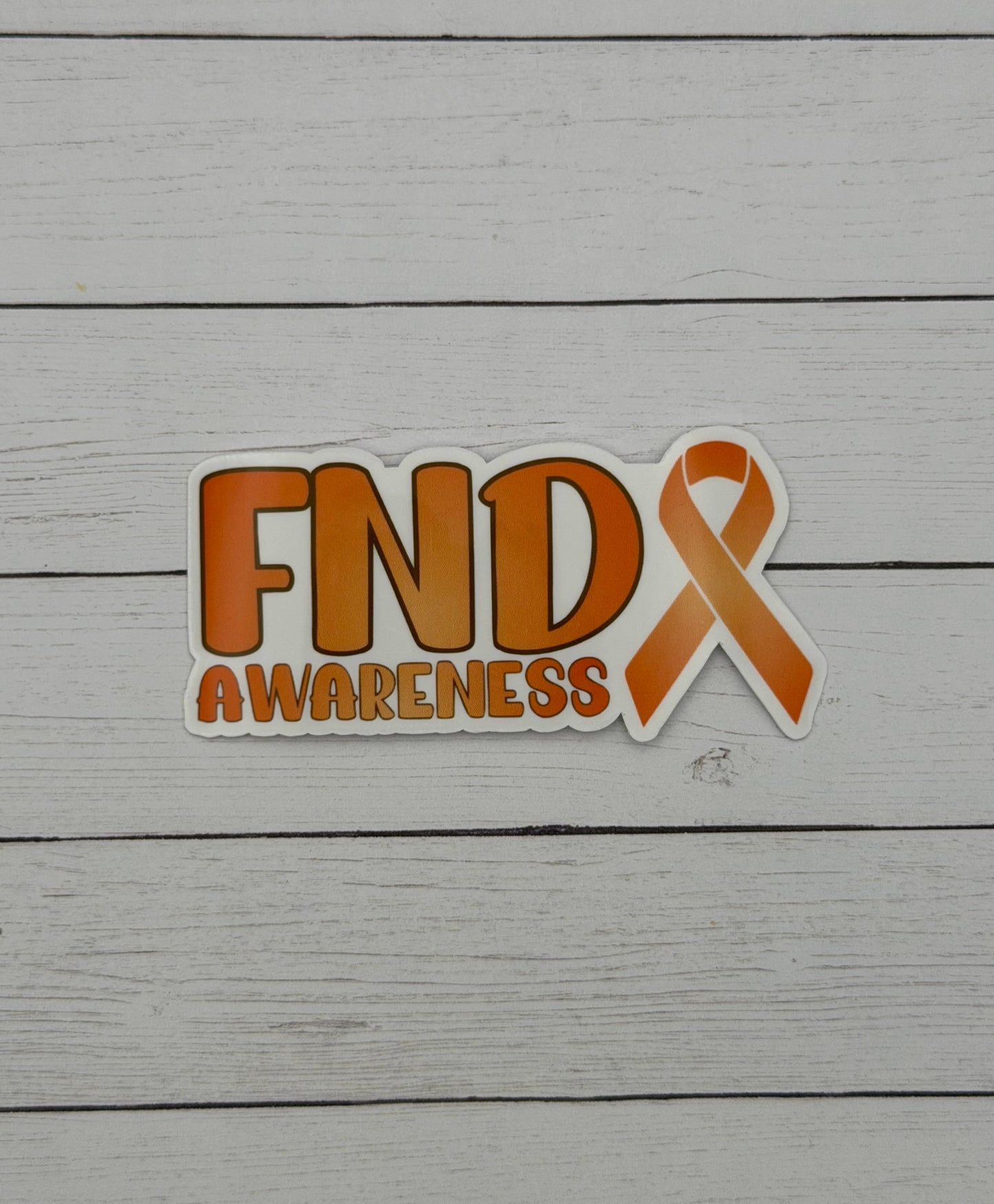FND Awareness with Ribbon Sticker | Functional Neurological Disorder