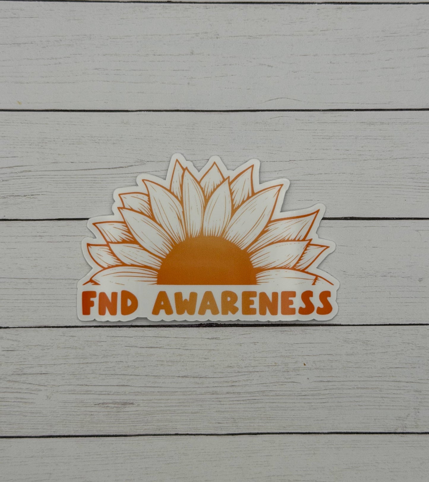 FND Awareness Sunflower Sticker | Functional Neurological Disorder