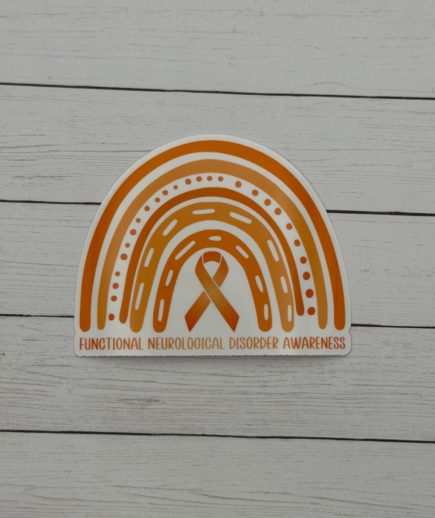 Functional Neurological Disorder Awareness Rainbow Sticker