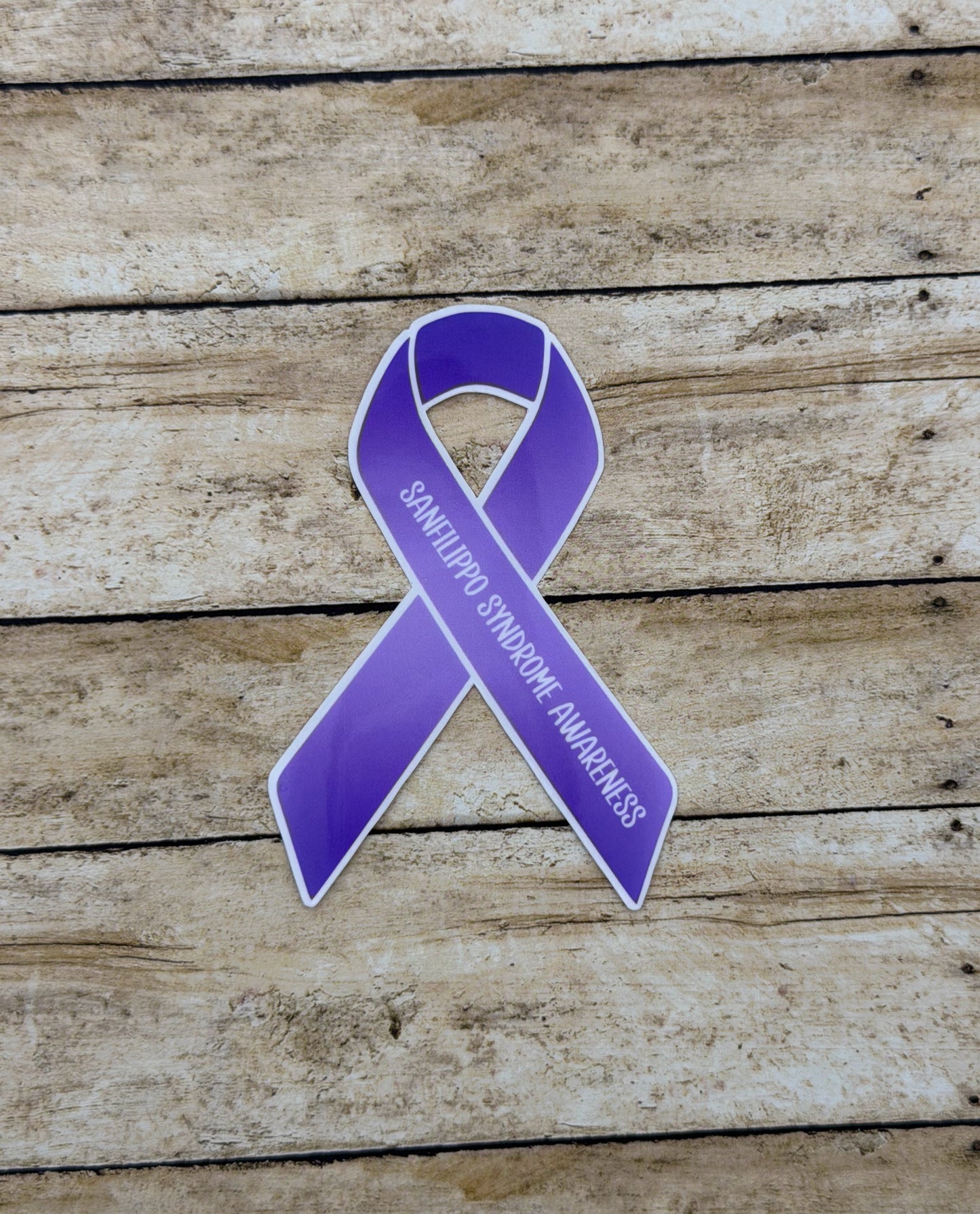 Sanfilippo Syndrome Awareness Ribbon Sticker or Magnet