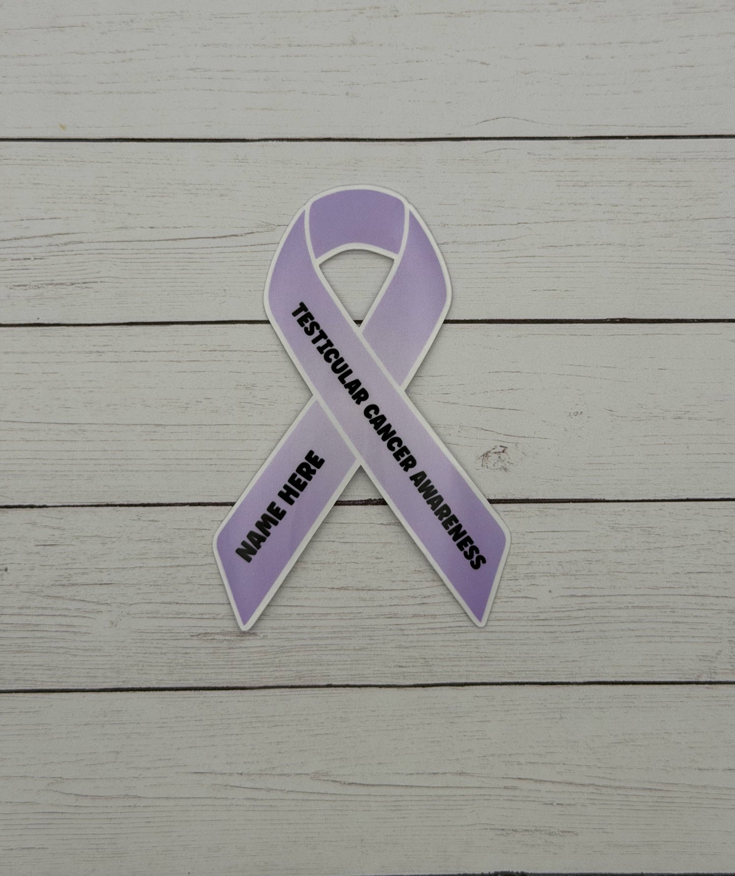 Testicular Cancer Awareness Custom Ribbon Sticker