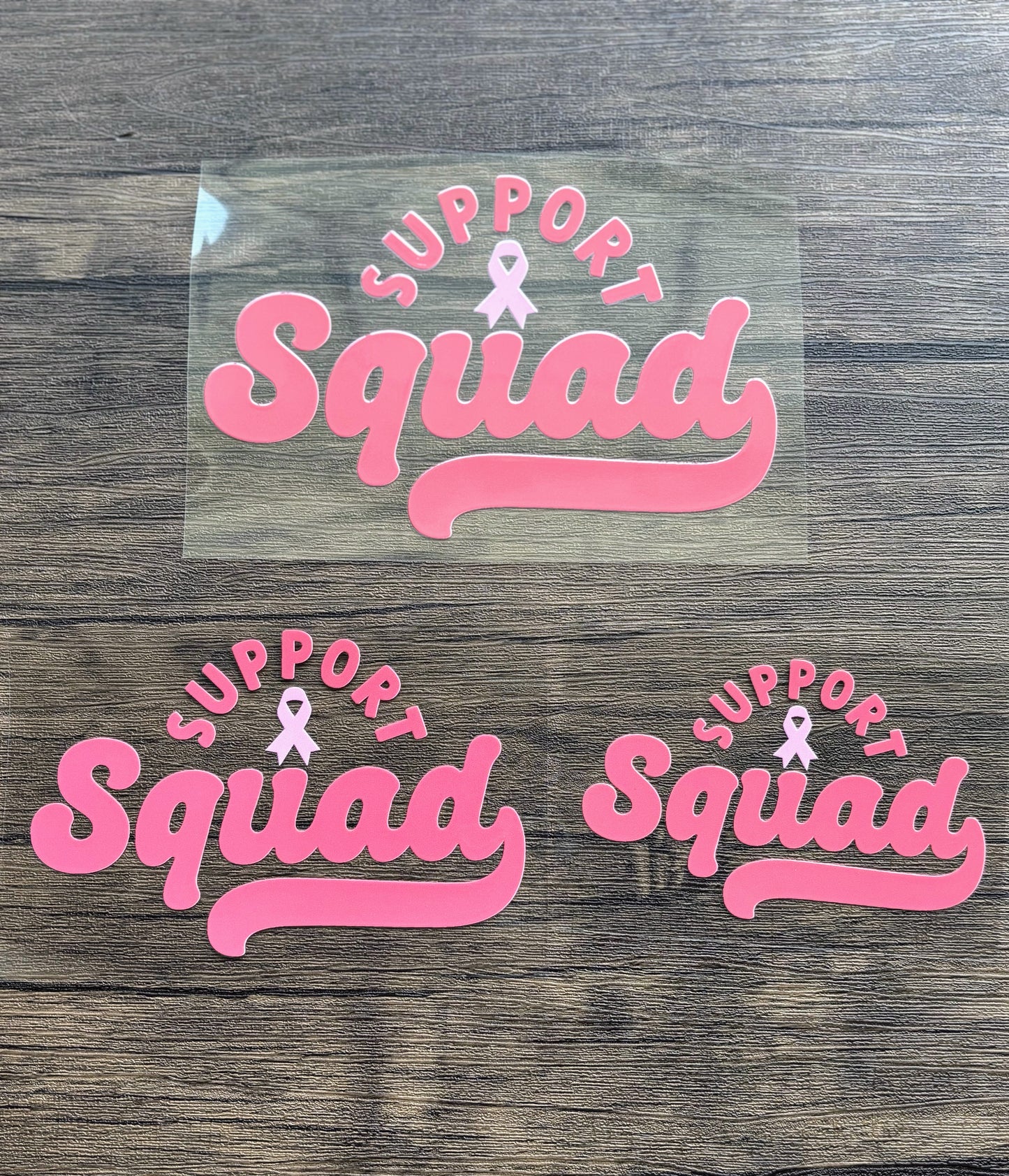 Support Squad Breast Cancer Awareness Car Decal