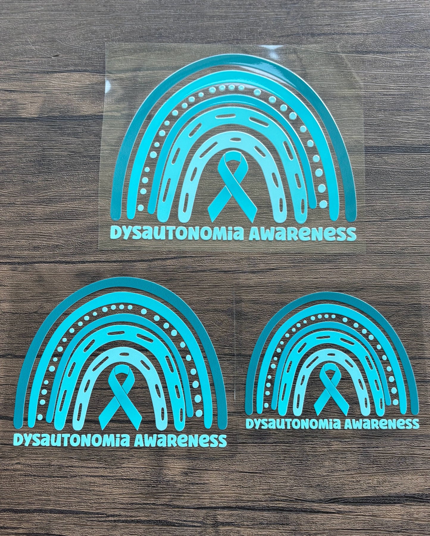Dysautonomia Awareness Rainbow Car Decal