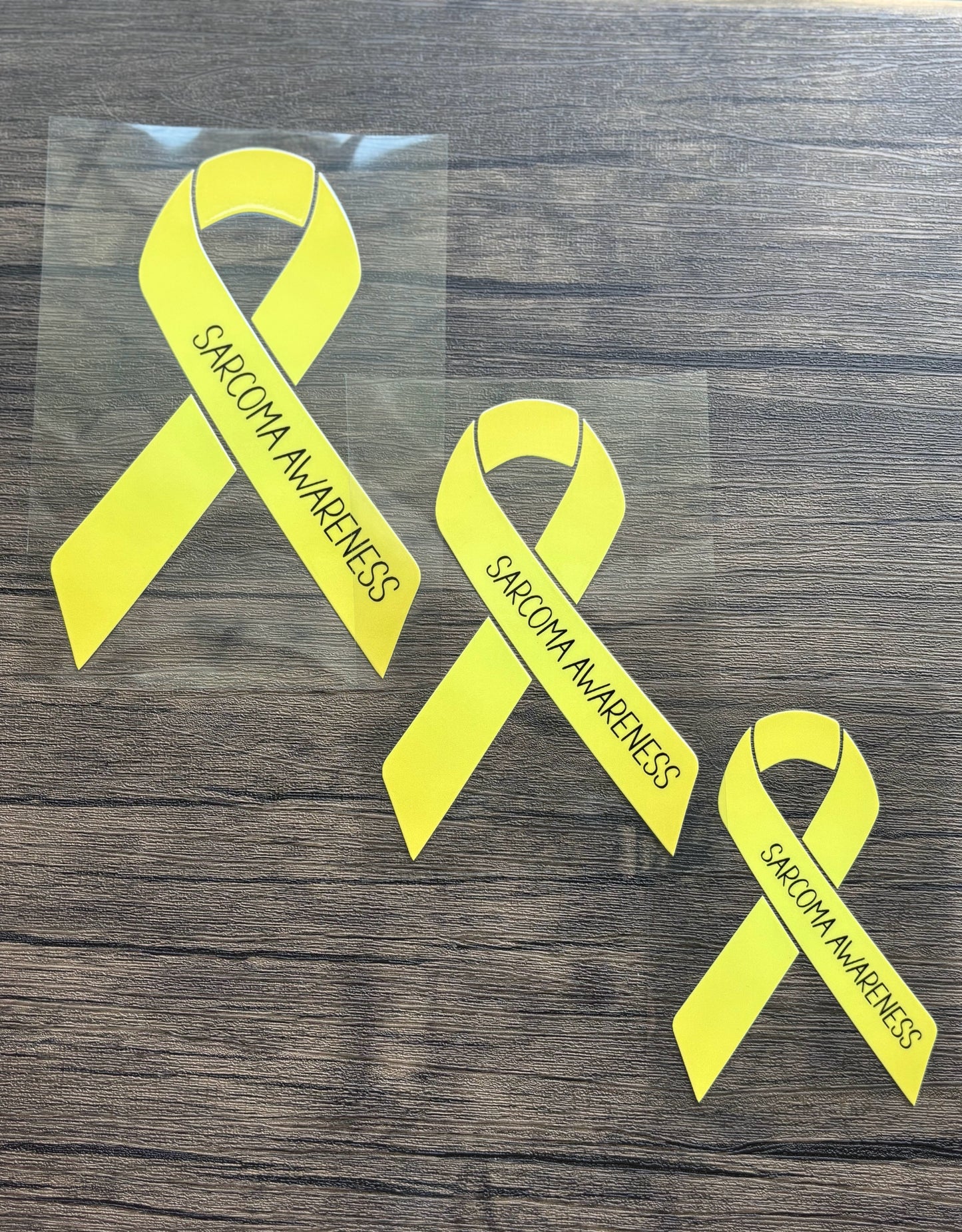 Sarcoma Awareness Ribbon Car Decal