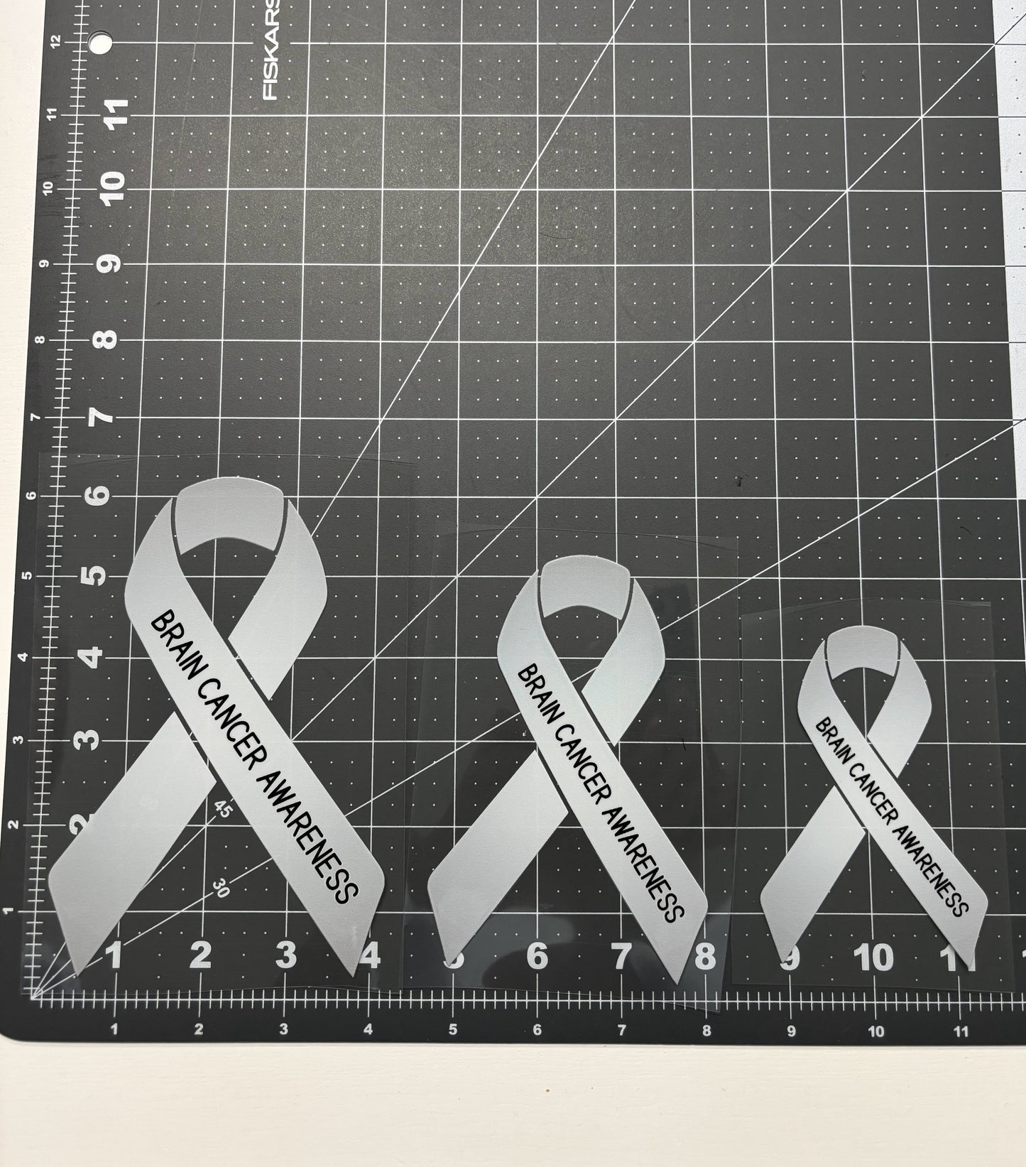 Brain Cancer Awareness Ribbon Car Decal