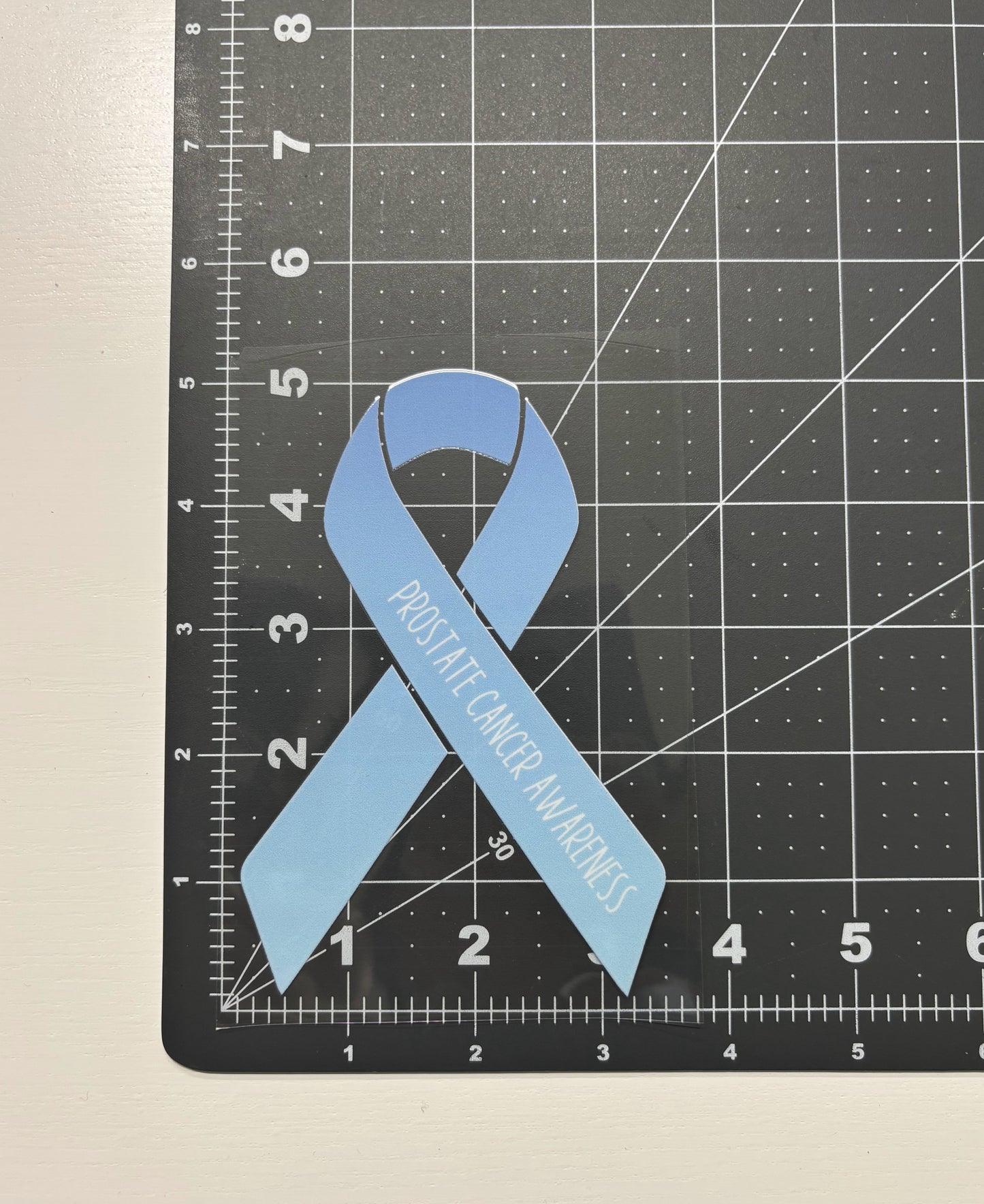 Prostate Cancer Awareness Ribbon Car Decal