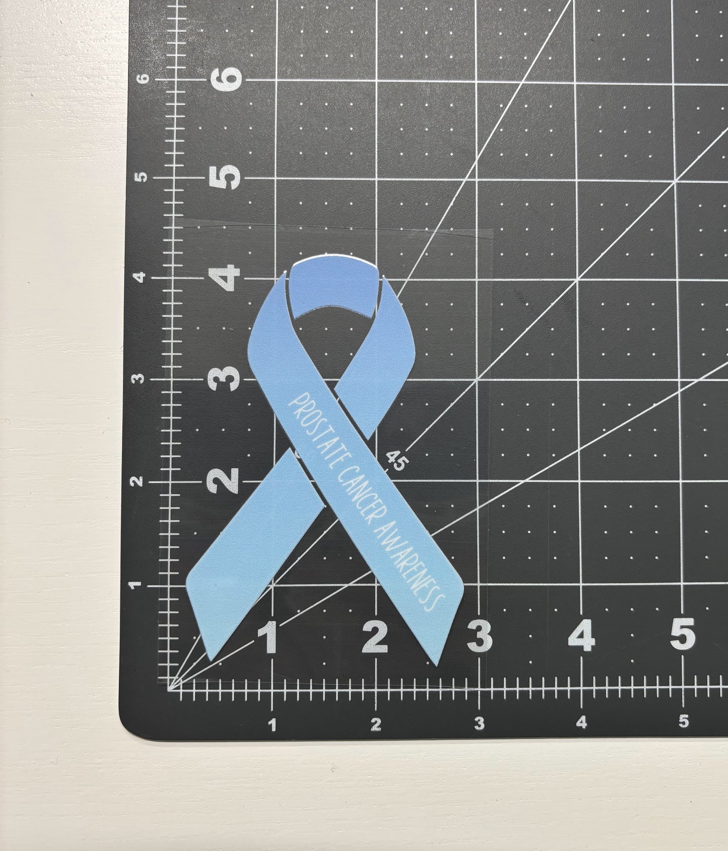 Prostate Cancer Awareness Ribbon Car Decal