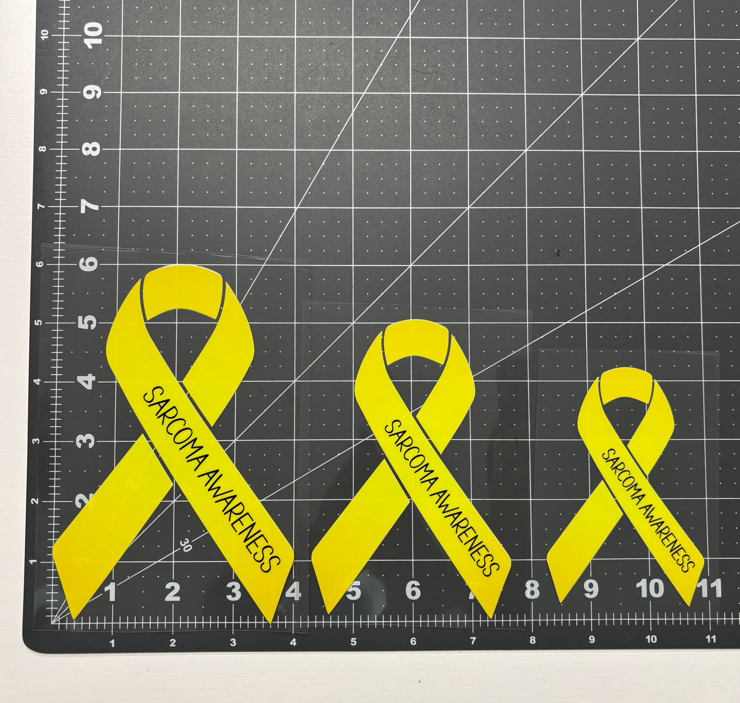 Sarcoma Awareness Ribbon Car Decal