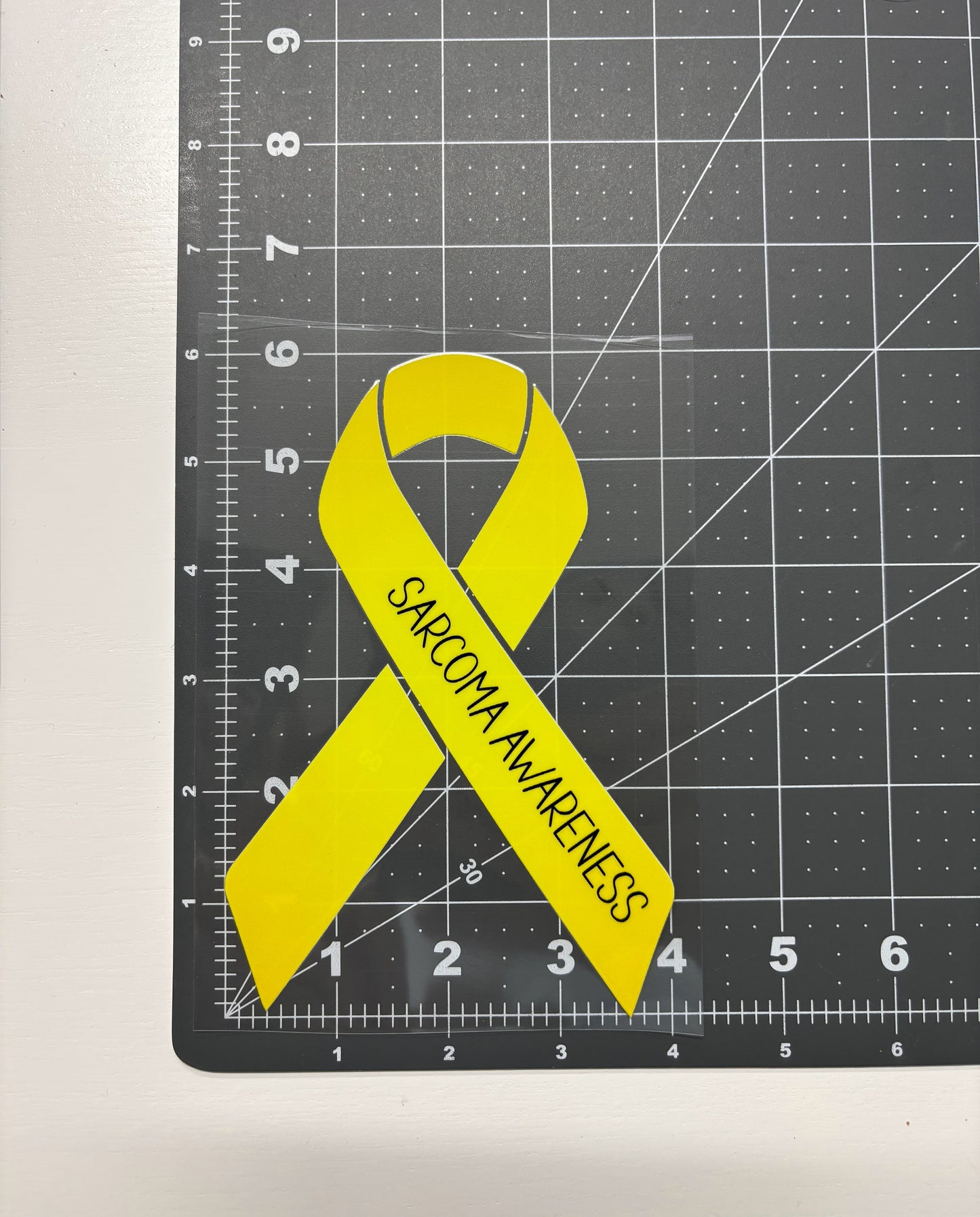 Sarcoma Awareness Ribbon Car Decal