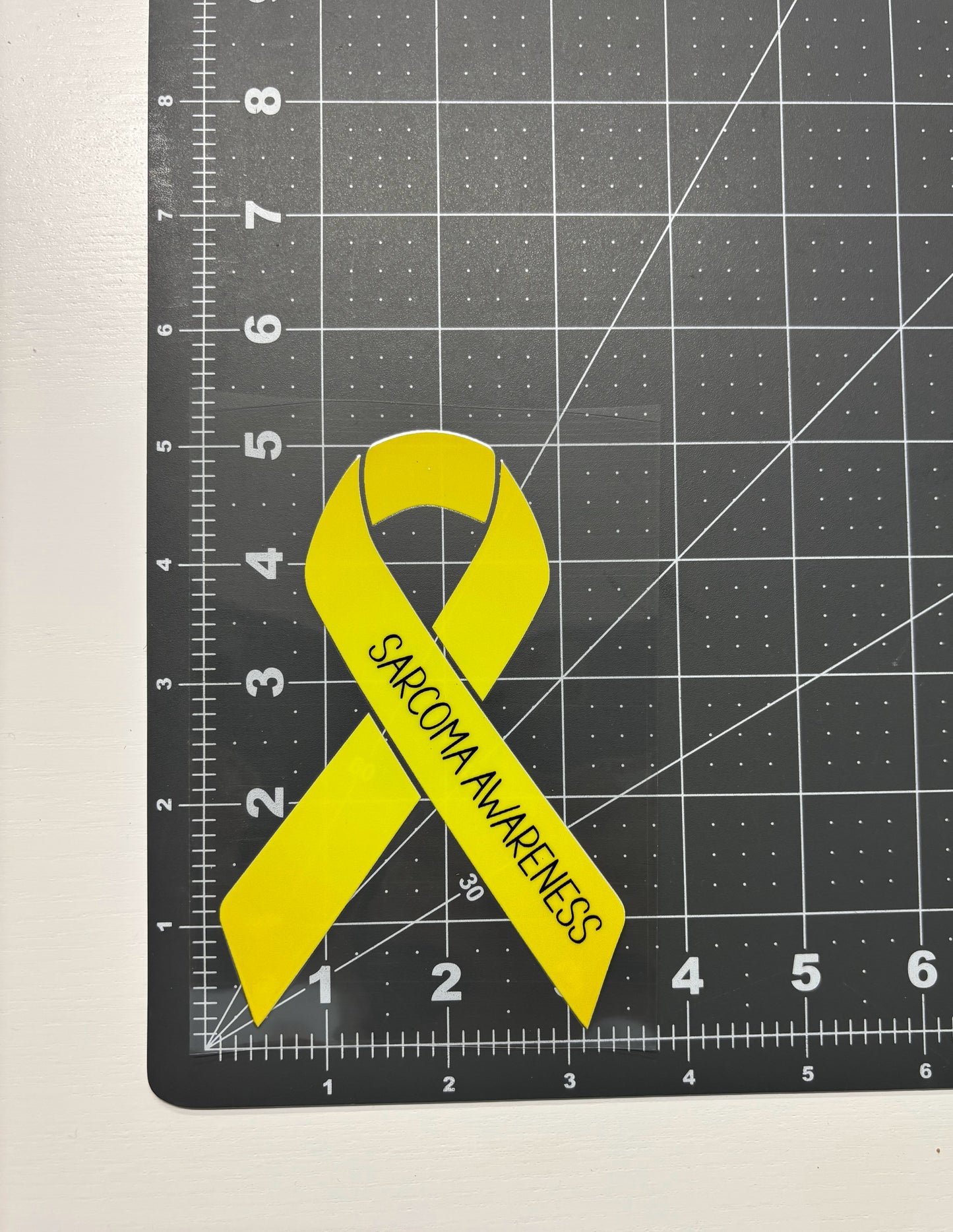 Sarcoma Awareness Ribbon Car Decal
