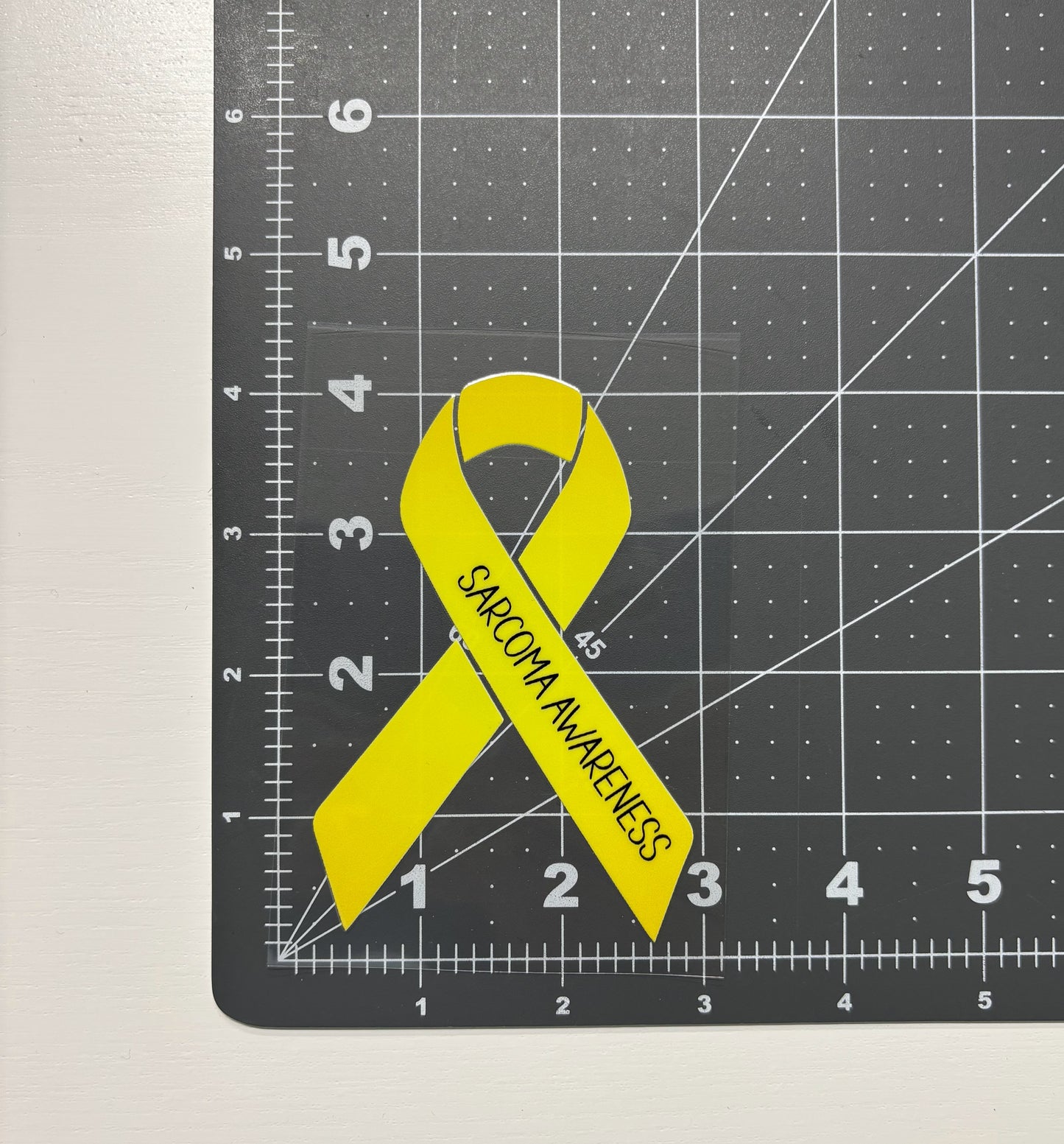 Sarcoma Awareness Ribbon Car Decal