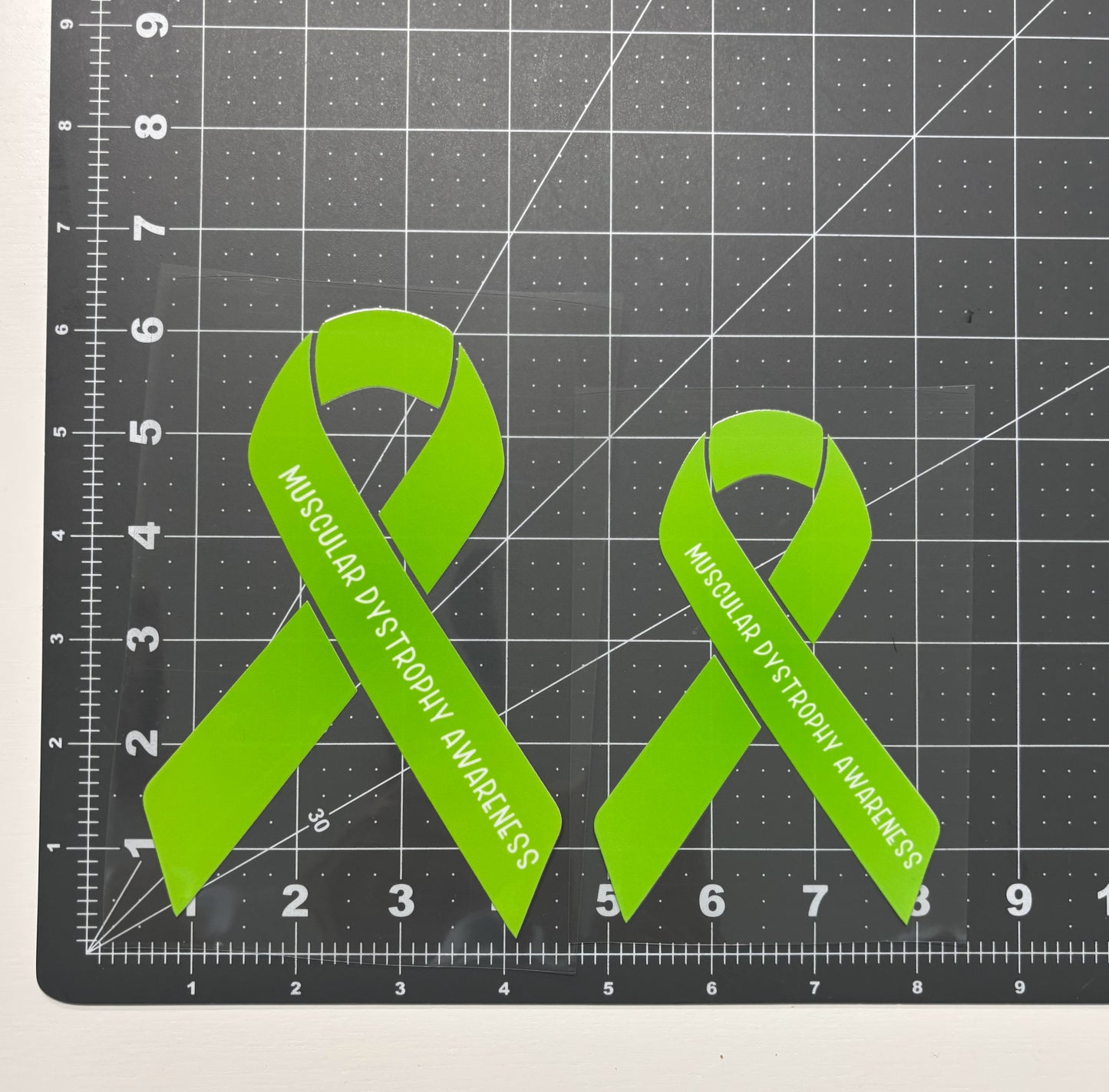 Muscular Dystrophy Awareness Ribbon Car Decal