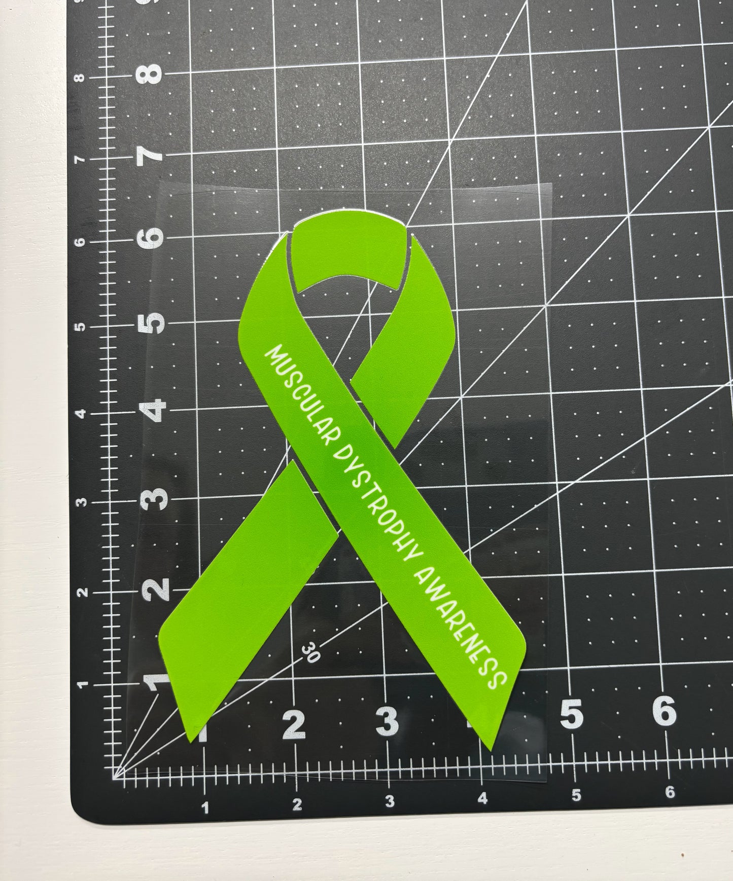 Muscular Dystrophy Awareness Ribbon Car Decal