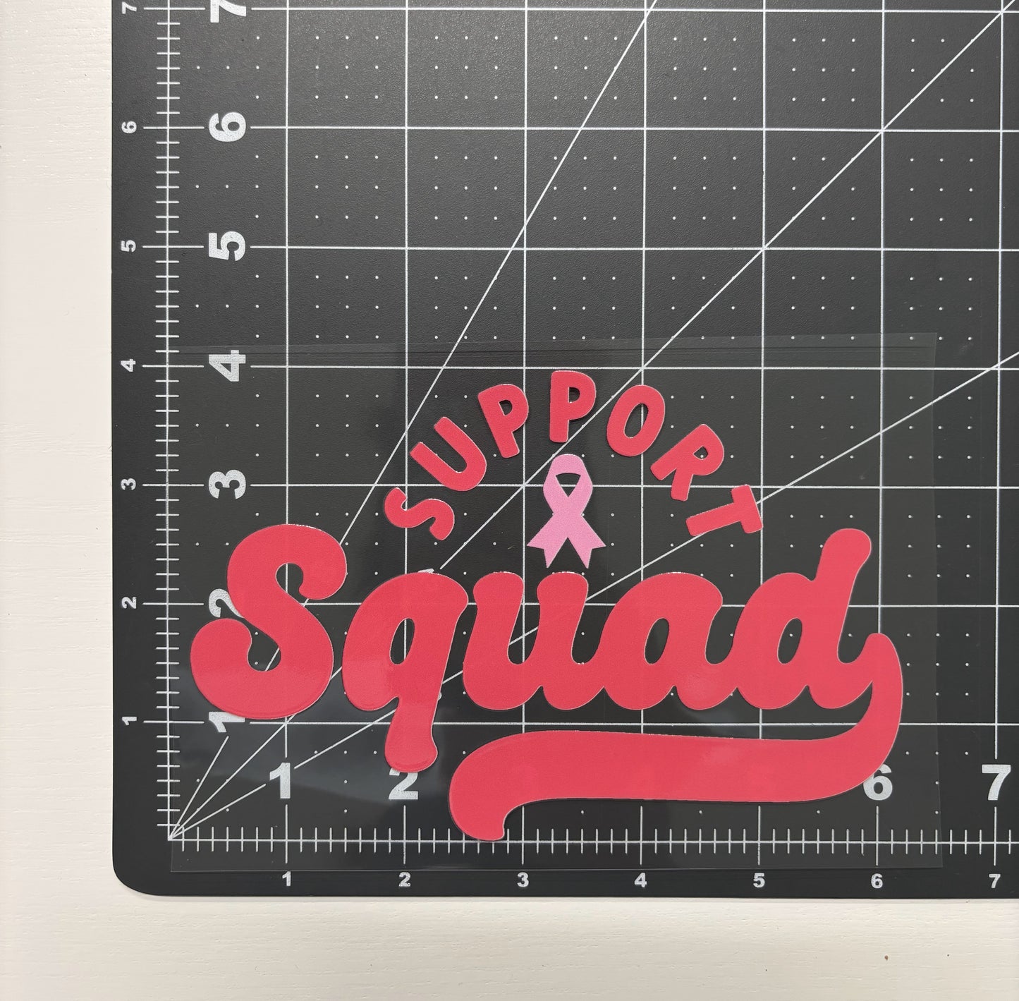 Support Squad Breast Cancer Awareness Car Decal