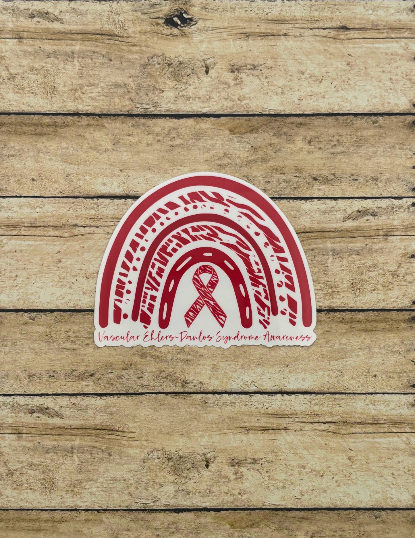 Vascular Ehlers–Danlos syndrome Awareness Rainbow Sticker