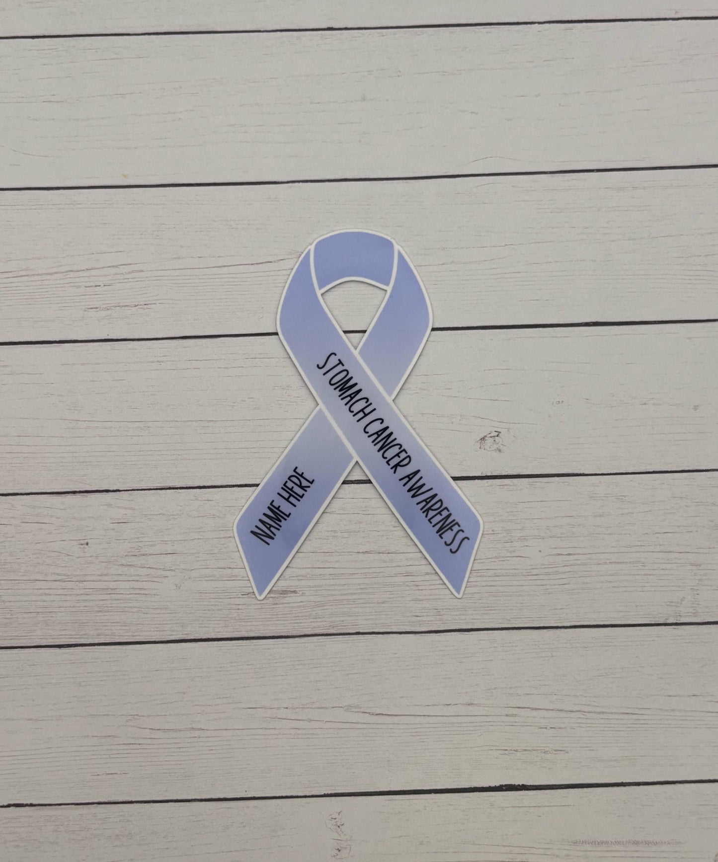 Stomach Cancer Awareness Custom Ribbon Sticker