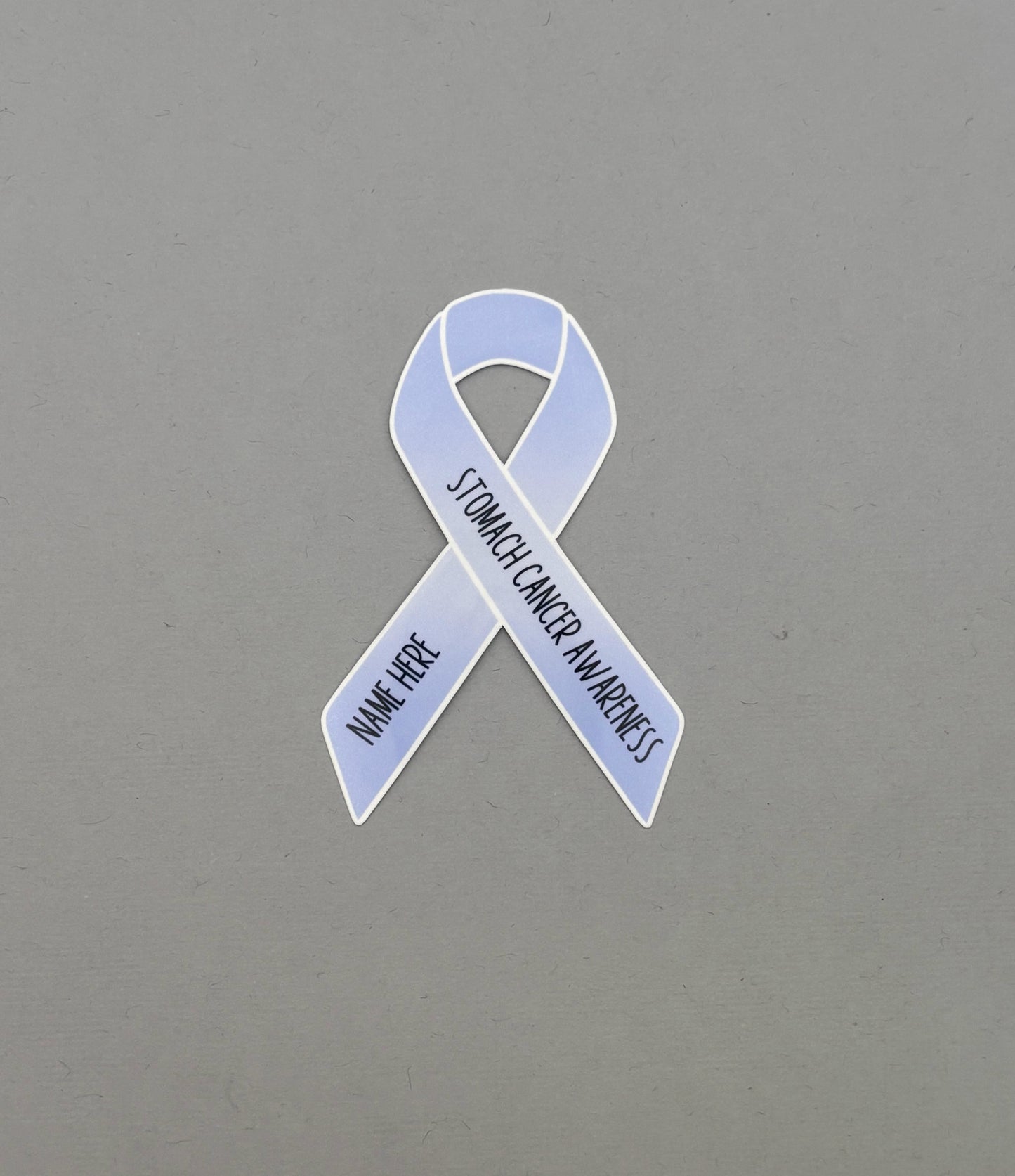 Stomach Cancer Awareness Custom Ribbon Sticker