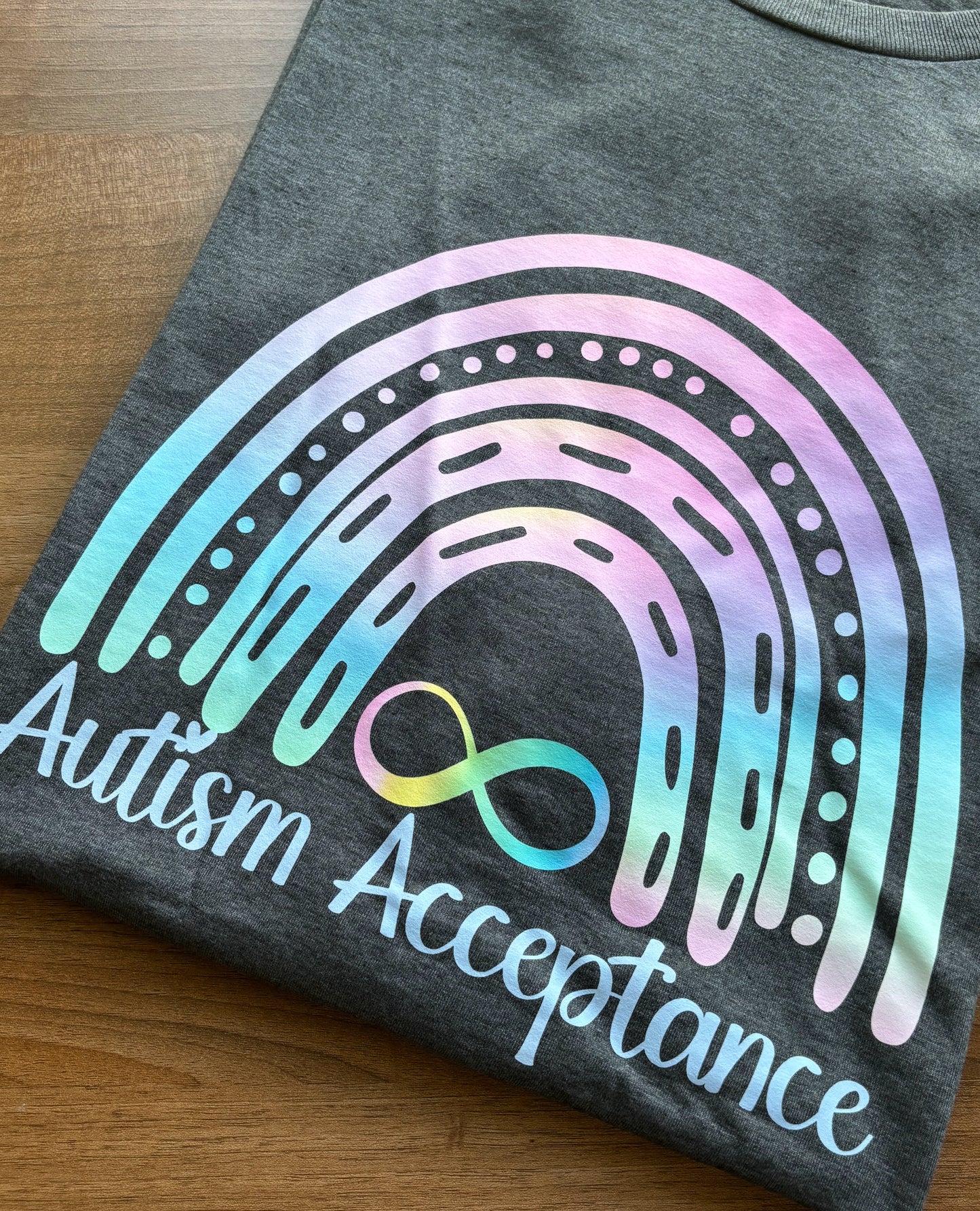 Autism Acceptance Rainbow T-Shirt