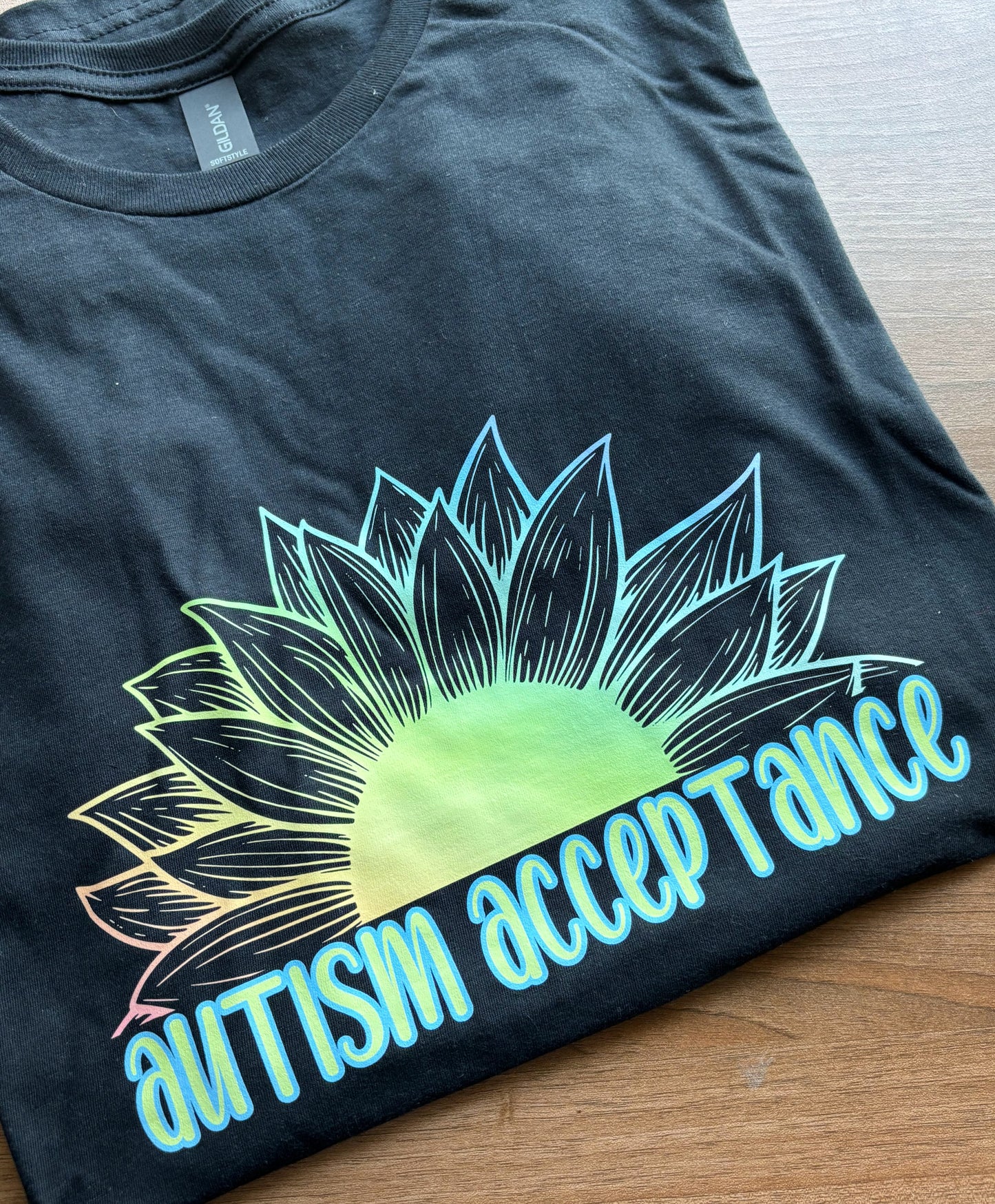 Autism Acceptance Sunflower T-Shirt