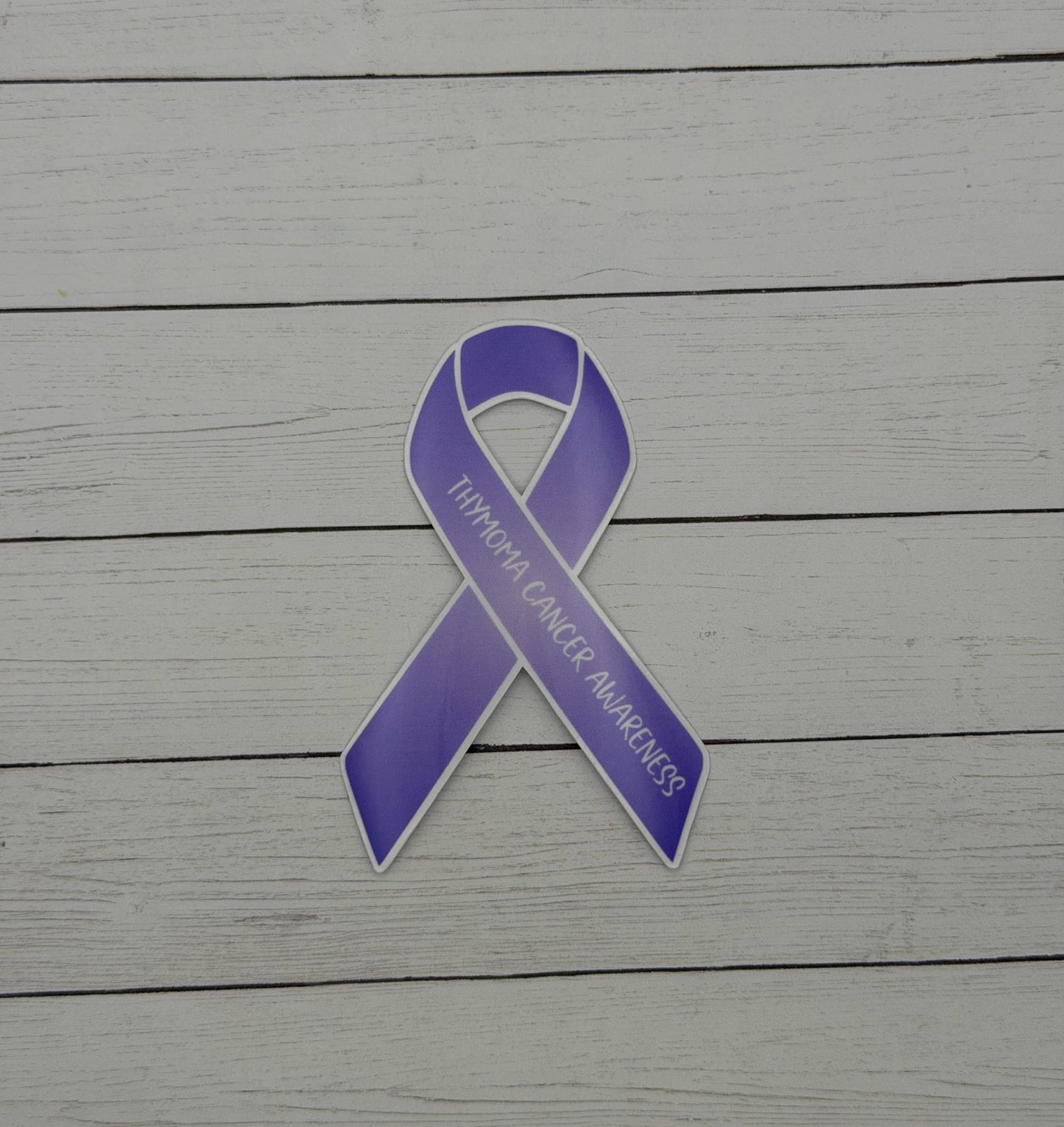 Thymoma Cancer Awareness Ribbon Sticker or Magnet