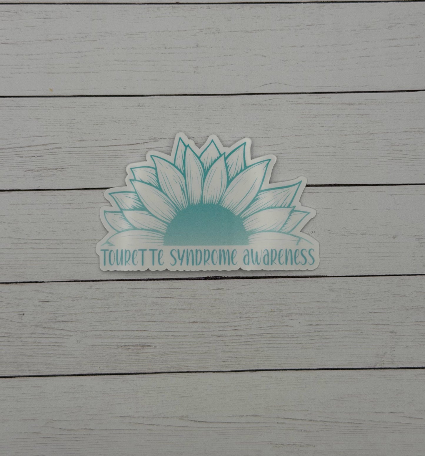 Tourette Syndrome Awareness Sunflower Sticker or Magnet