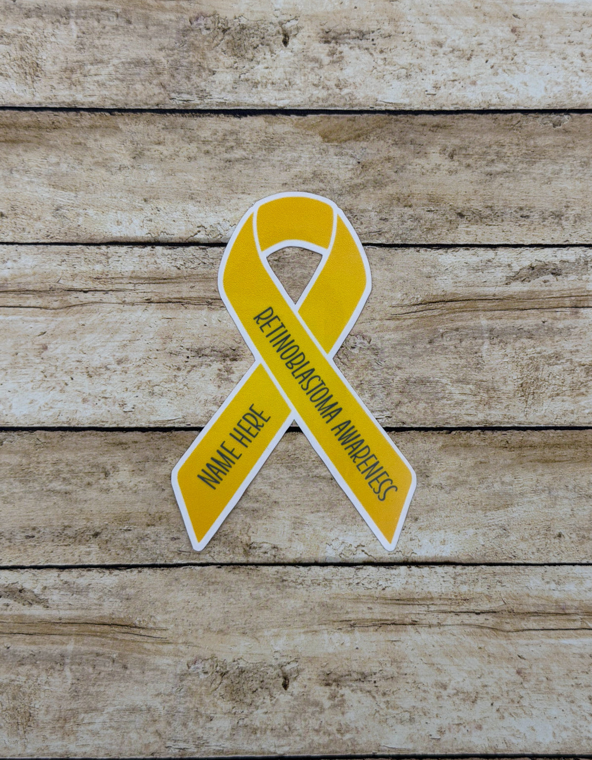 Retinoblastoma Awareness Custom Ribbon Sticker or Magnet