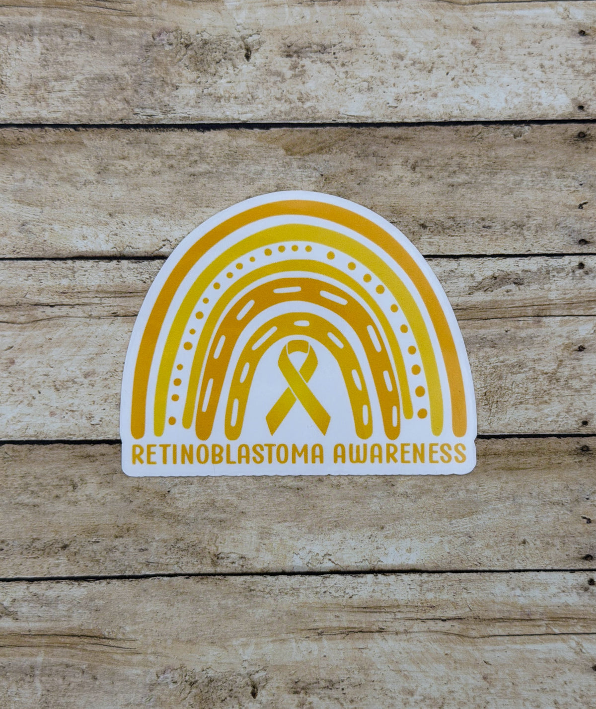 Retinoblastoma Awareness Rainbow Sticker or Magnet