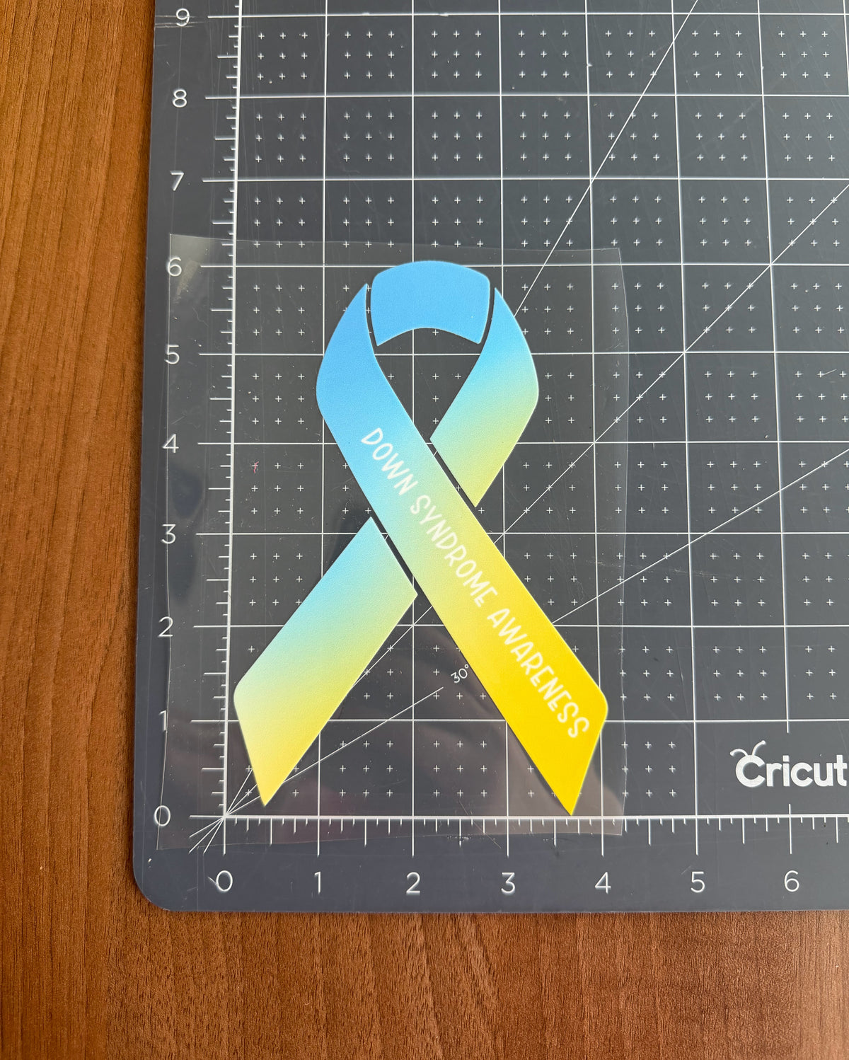 Down Syndrome Awareness Ribbon Car Decal