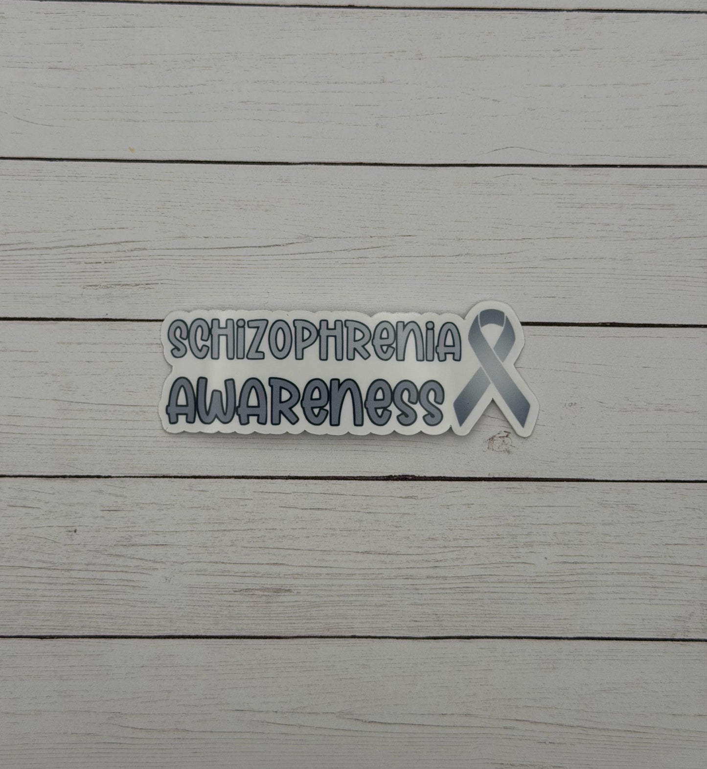 Schizophrenia Awareness with Ribbon Sticker or Magnet